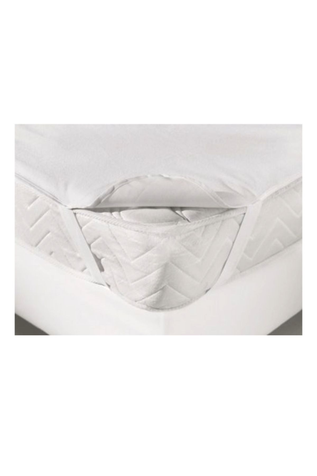 indigo ev tekstili-Polyester Towel with 4 Corners Elastic - Liquid Proof Mattress Protector Mattresses 1