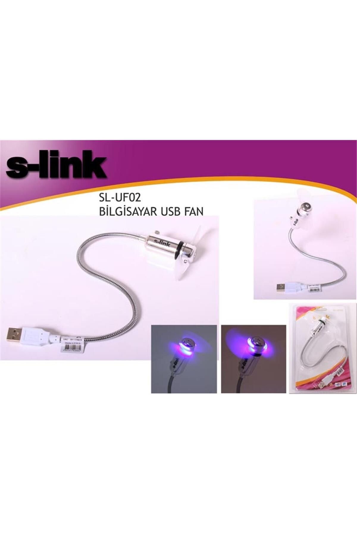 S-LINK Sl-uf02 Anahtarlı Ledli Usb Fan