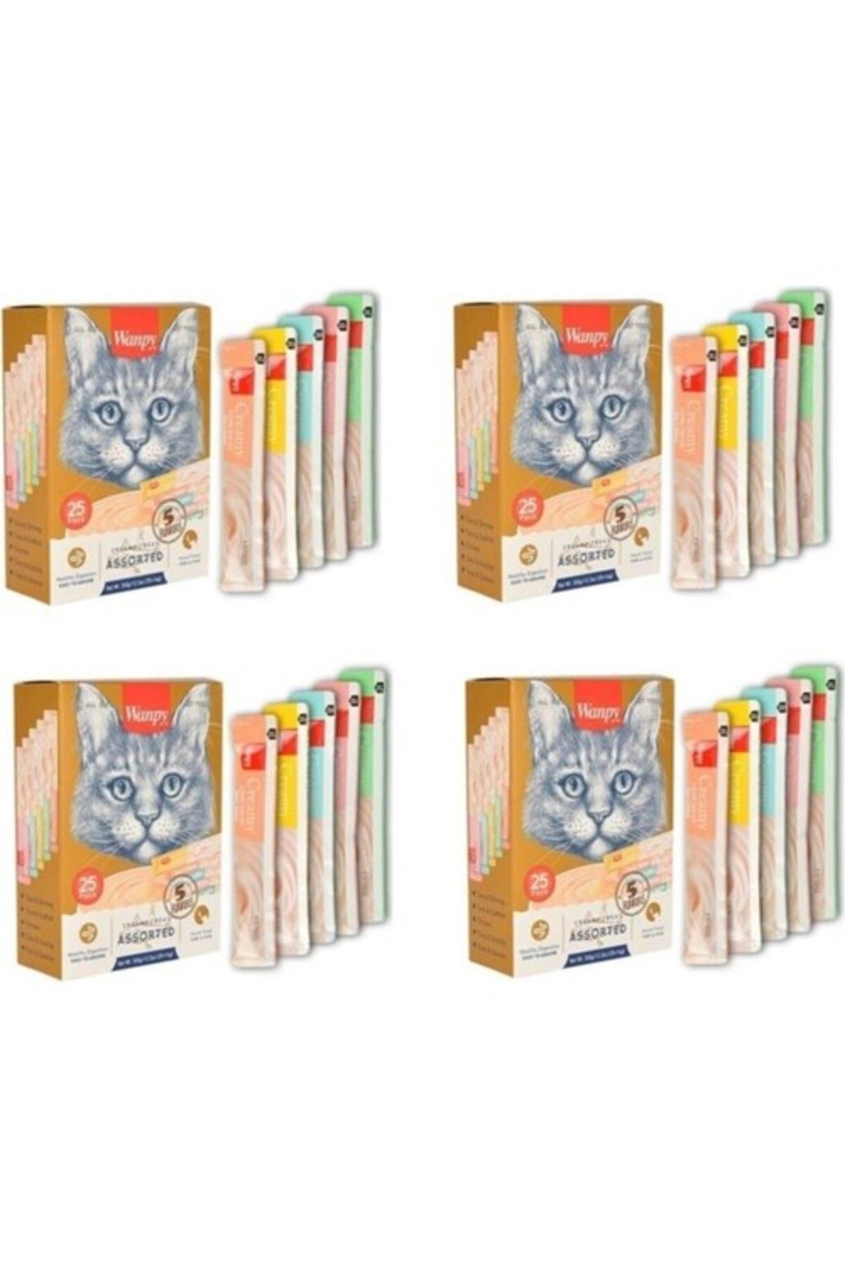 Wanpy Kedi Sıvı Ödül Karma 25 Li X 4 Lü Eko Paket