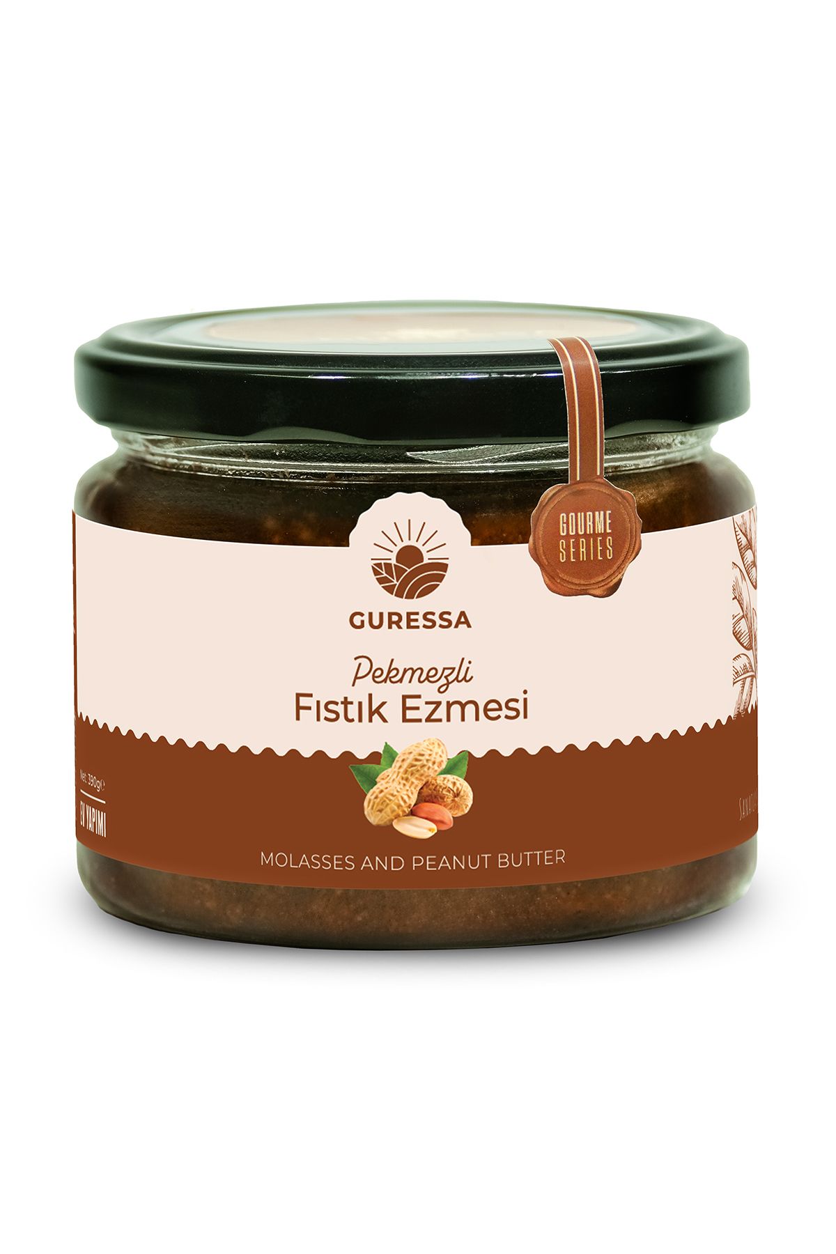 GURESSA Pekmezli Fıstık Ezmesi 390 Gr Doğal Ev Yapımı