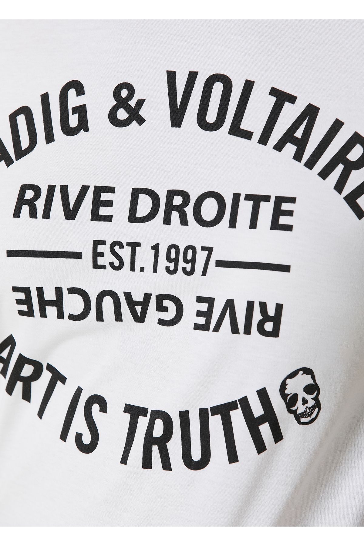 Zadig&Voltaire-White Logo T-Shirt Size: XS 4