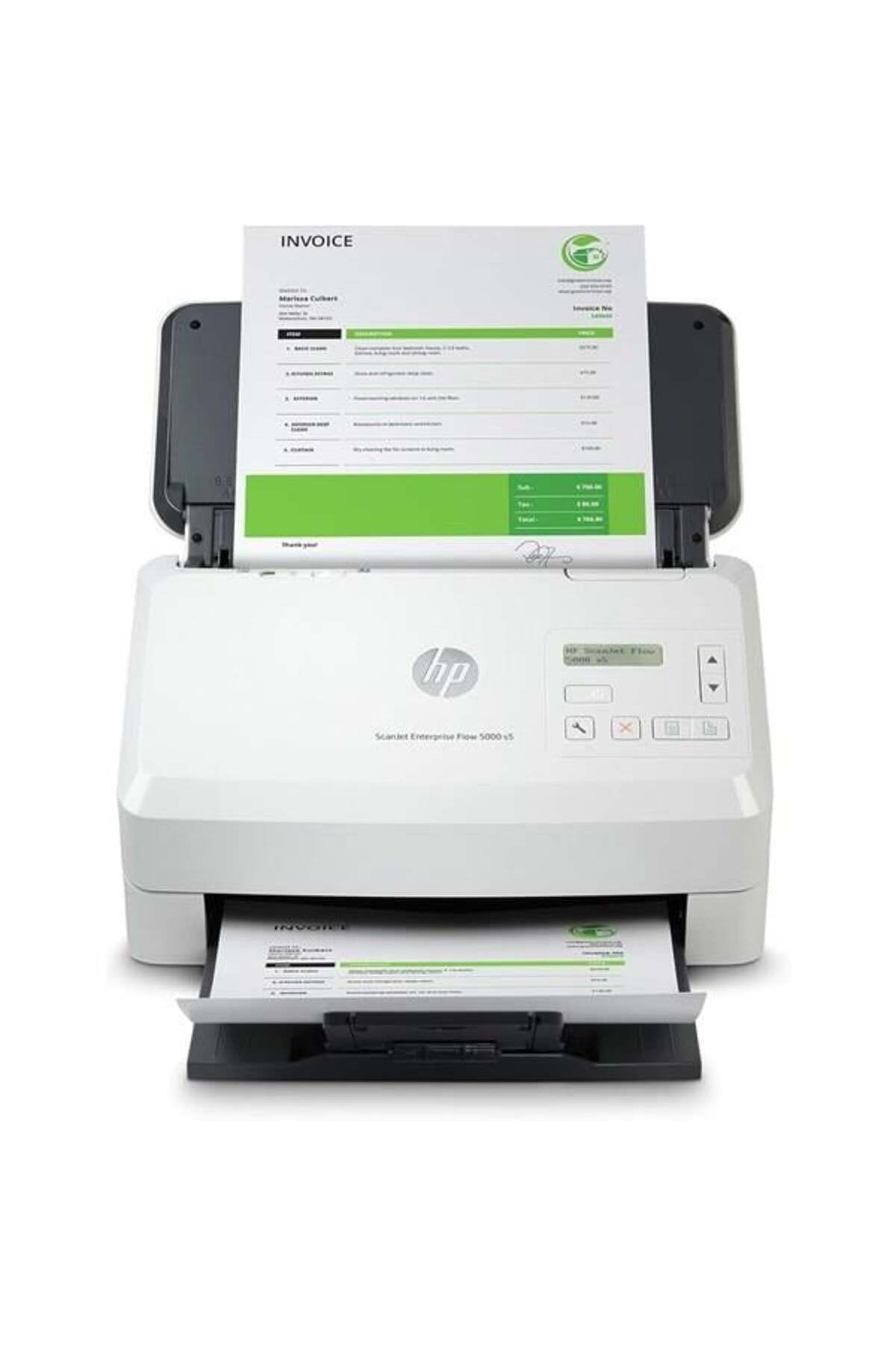 HP A4 Scanjet Enterprise Flow 5000 S5 6FW09A 40ppm Döküman Tarayıcı