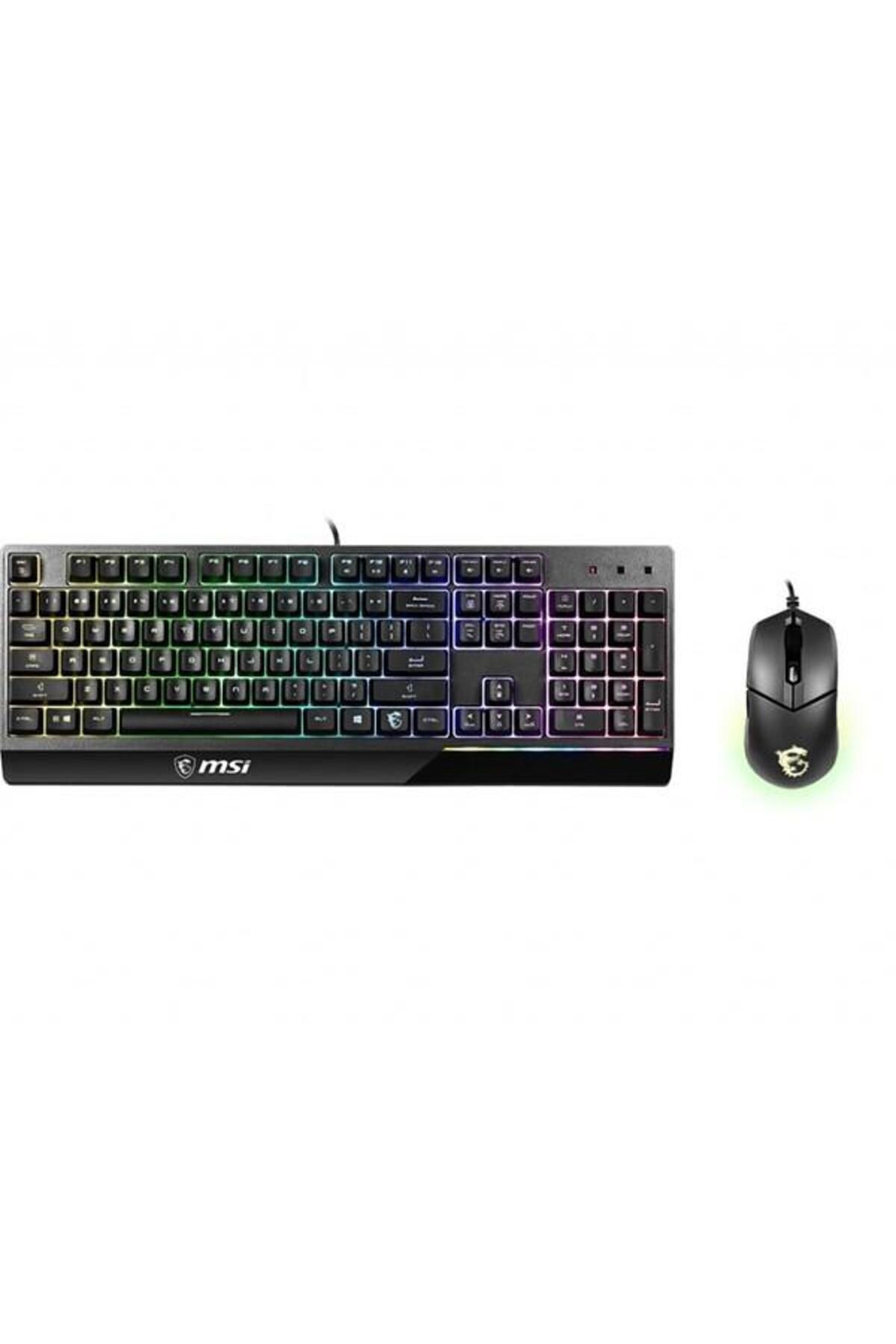 MSI Vigor Gk30 Combo Rgb Mekanik Hisli Tr Clutch Gm11 Usb Gaming Klavye Mouse Set