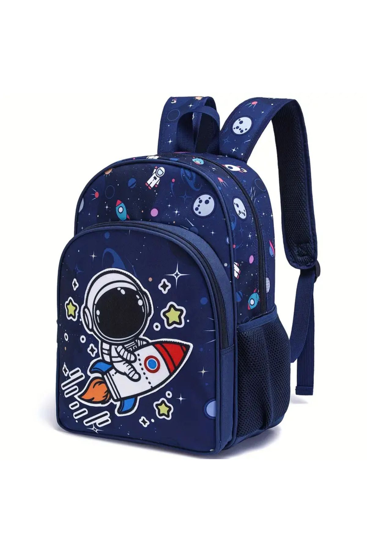 bundle island-Set of 3 Children's Backpacks Space Astronaut Figured (Backpack/Dining/Pencil Holder) U554 3