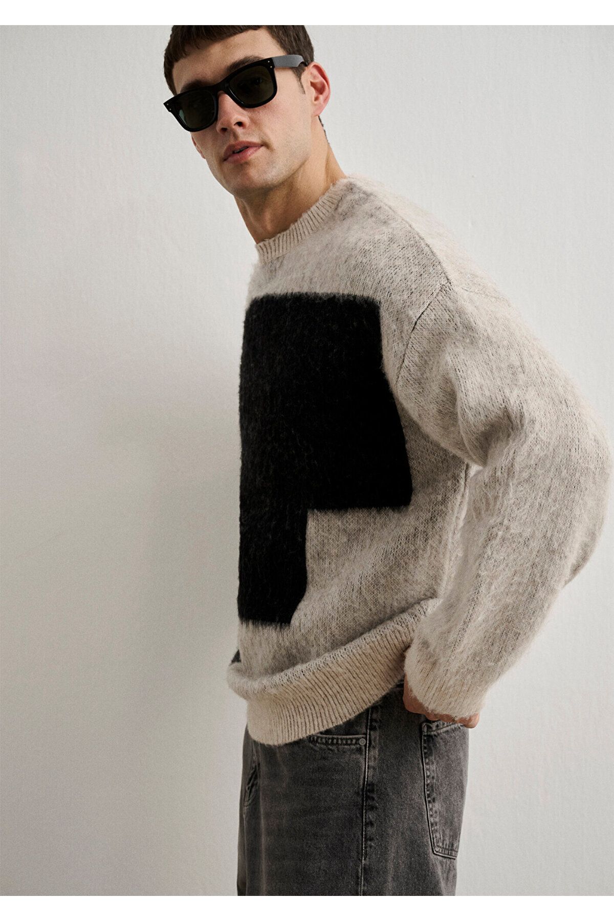 Mavi-Jacquard White Sweater Oversize / Wide Cut 0710234 -81202 4