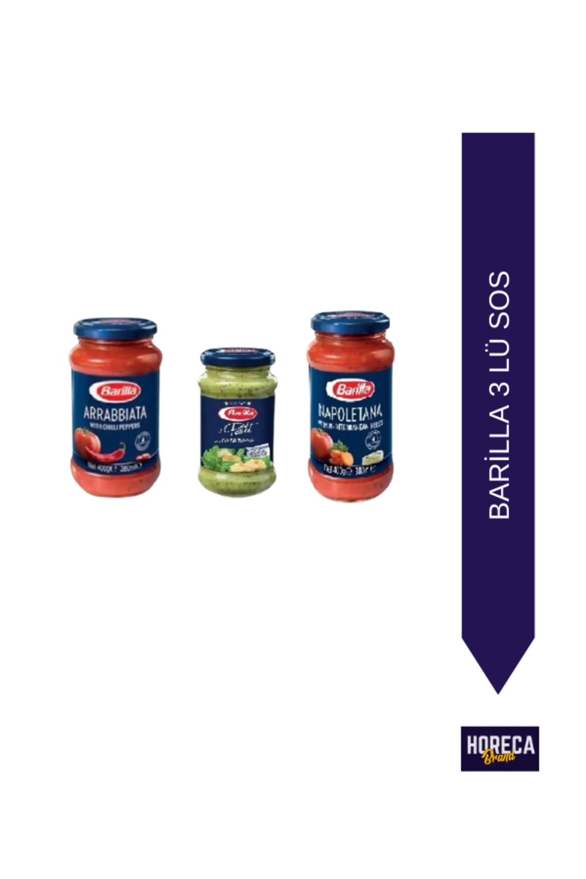 Barilla Makarna Sosları ( Pesto - Napoliten - Arrabbiata ) 3 'lü Set