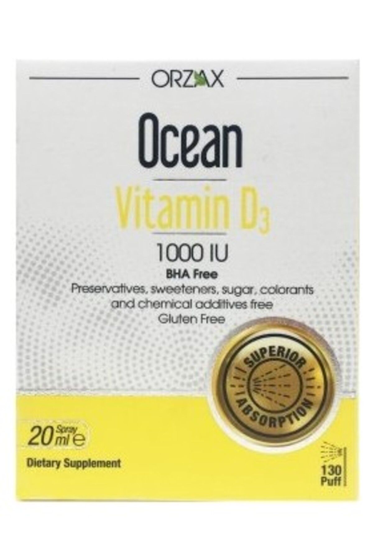 Ocean Vitamin D3 1000ıu 20 ml Oral Sprey