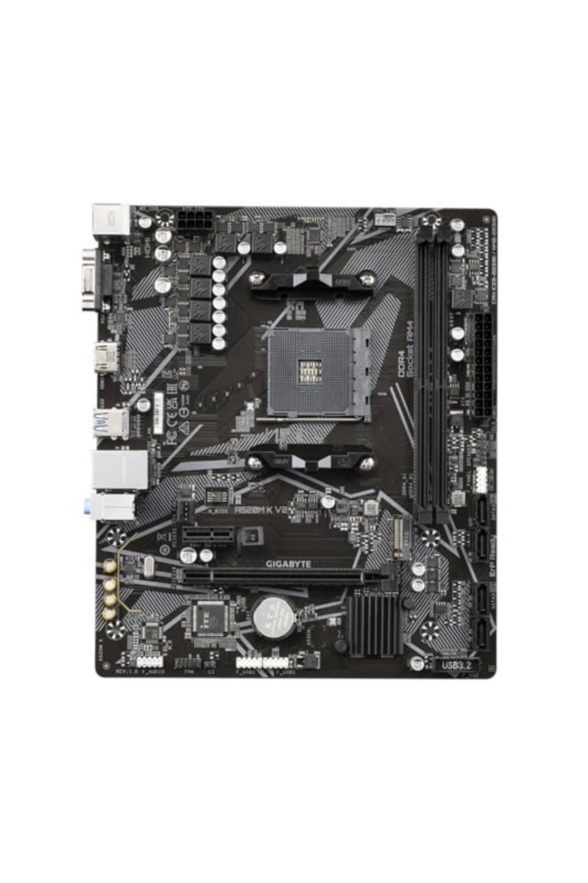 Gigabyte-A520m K V2 DDR4 5100mhz(OC) HDMI M.2 Matx Am4 2