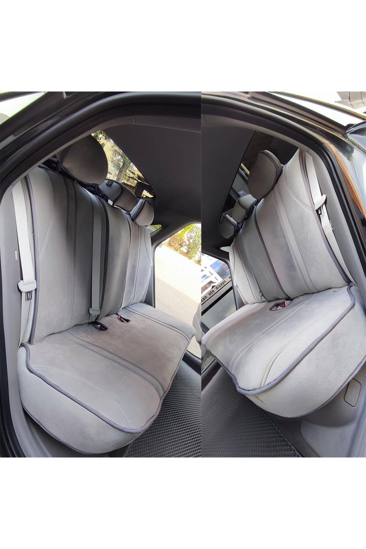 Bod Hyundai IONIQ 6 Oto Koltuk Koruyucu Kılıf Marin Serisi Gri fotoğrafı 4 (önizleme)
