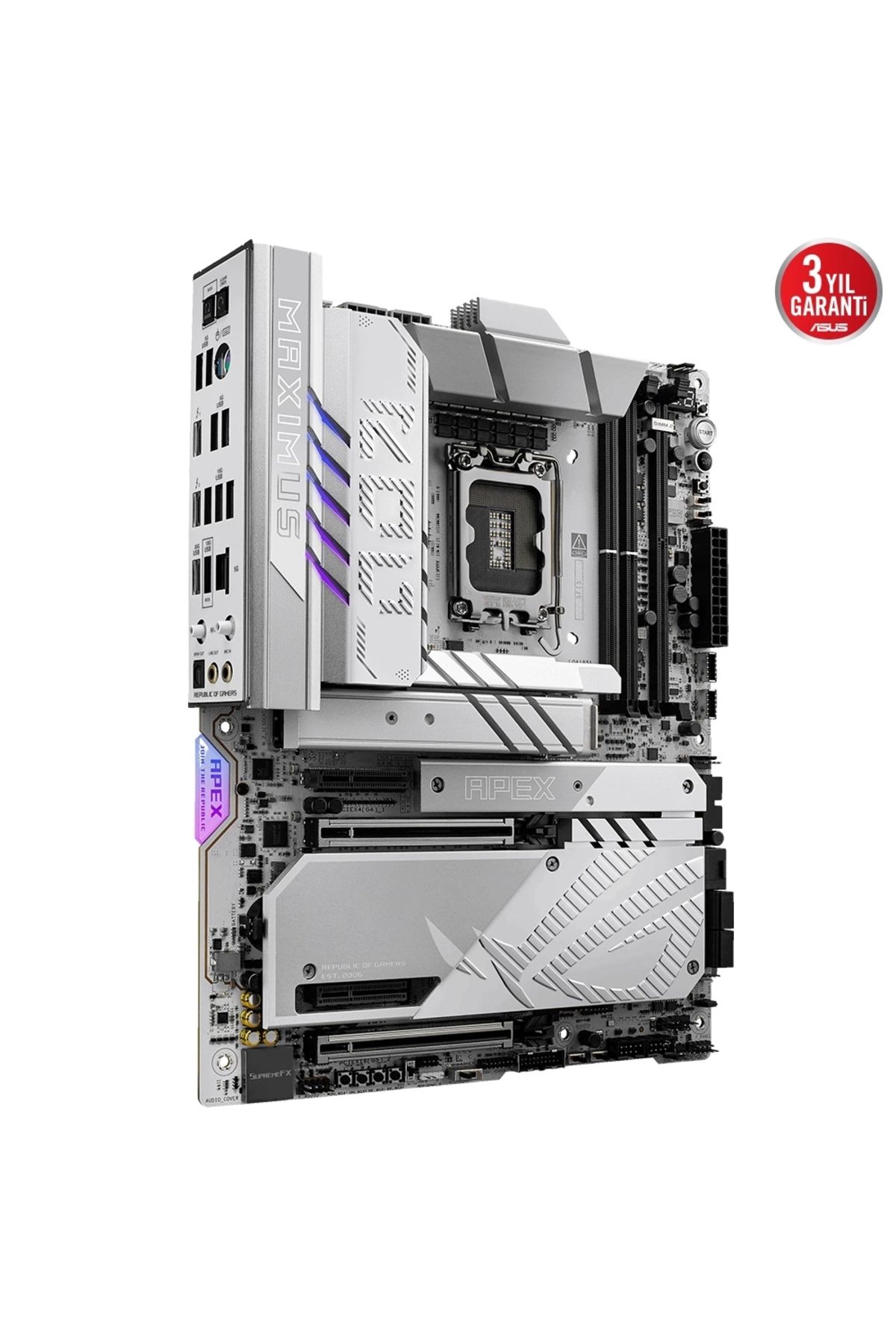 ASUS-Rog Z890 Apex Ddr5 6Xm2 Usb3.2 Wifi7 Rgb Lan Atx - Us Model 3