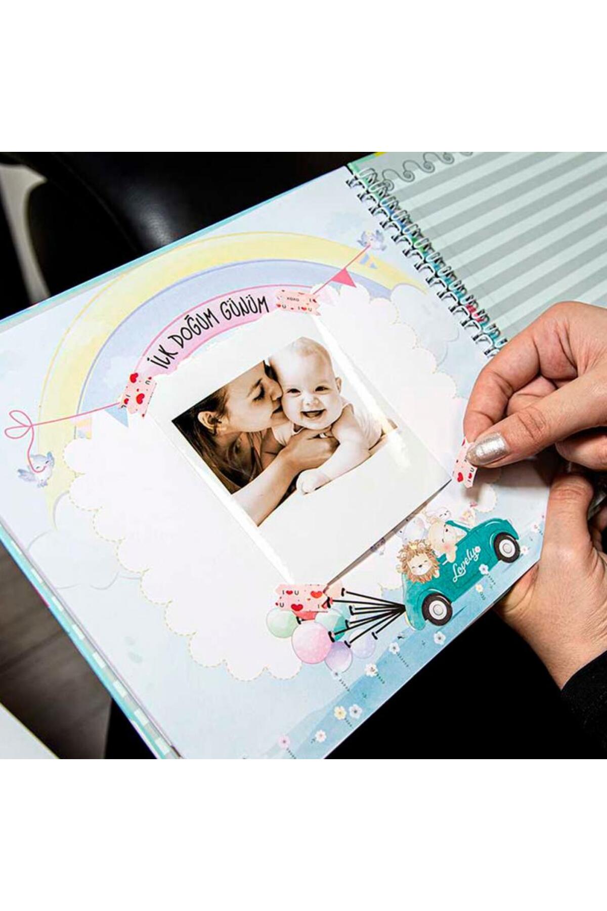 Hediye Kesesi Hamilelik Ve Anne Bebek Günlüğü Pembe - Anı Defteri 20x23 Cm fotoğrafı 6 (önizleme)