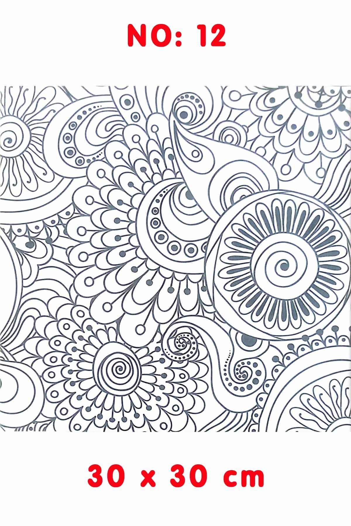 Ardışık Yayıncılık Kanvas Tuval Mandala Boyama No:12 30x30 cm