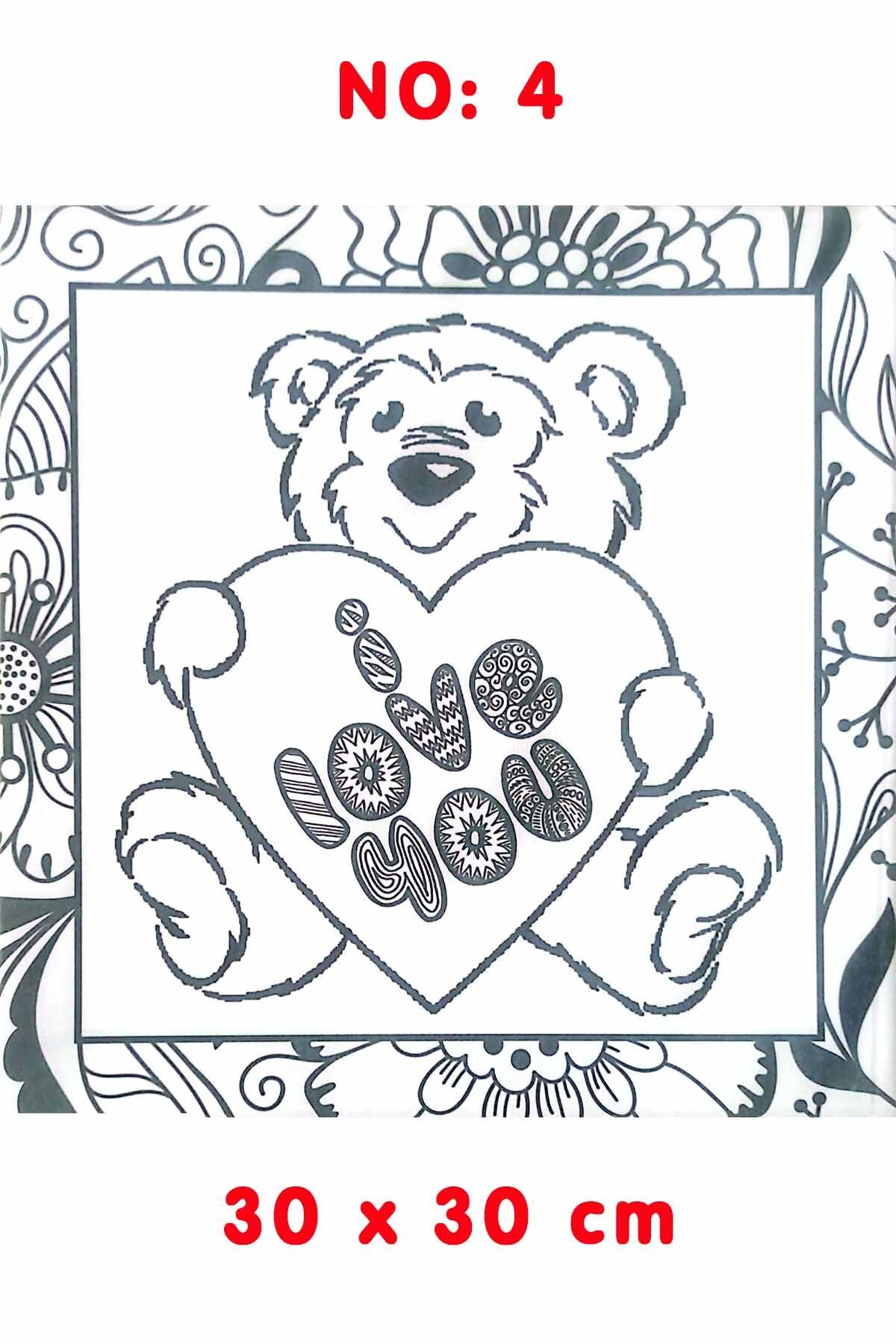 Ardışık Yayıncılık Kanvas Tuval Mandala Boyama No:4 30x30 cm