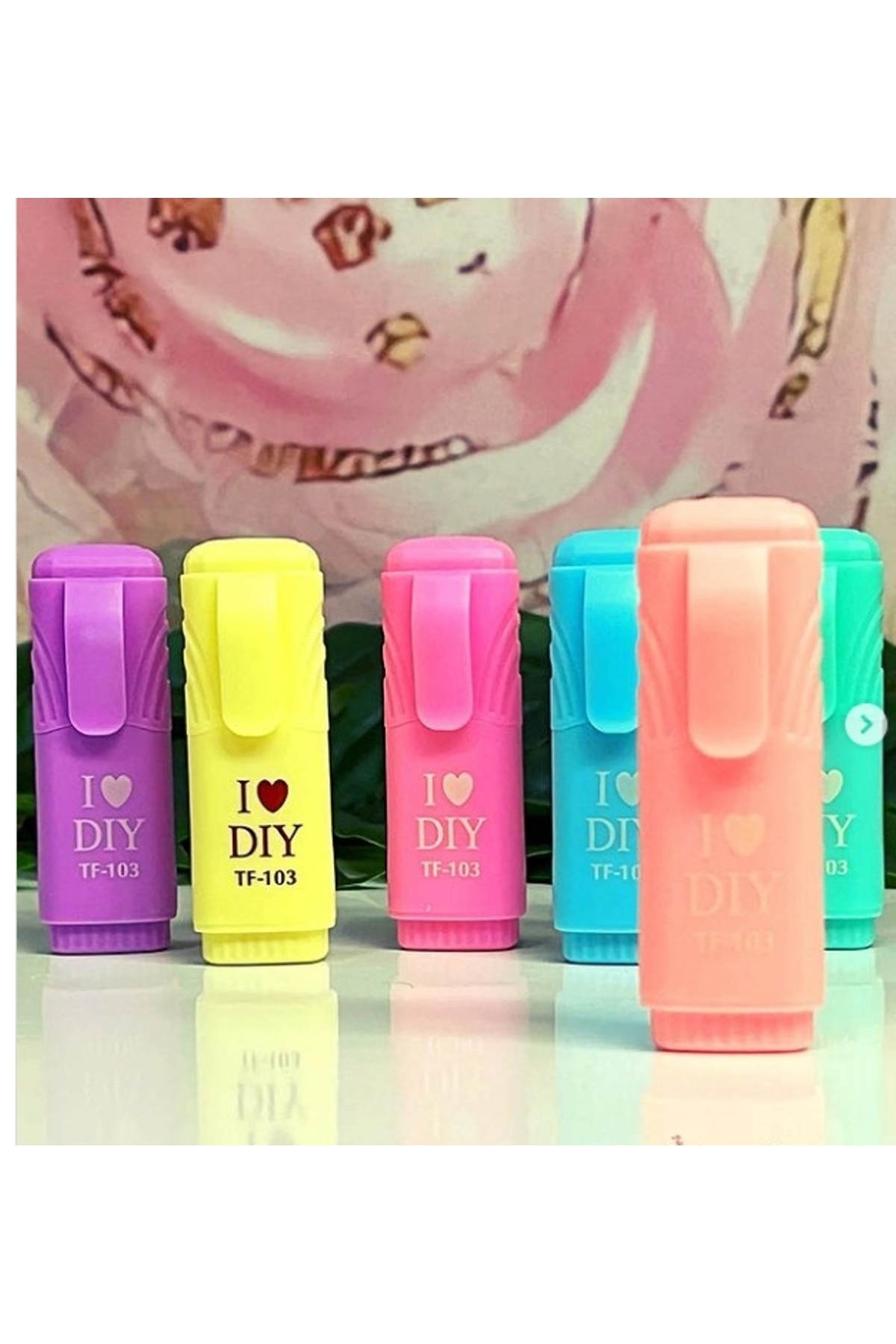 Modellino 6'lı I Love Day Çantalı Pastel Fosforlu Kalem