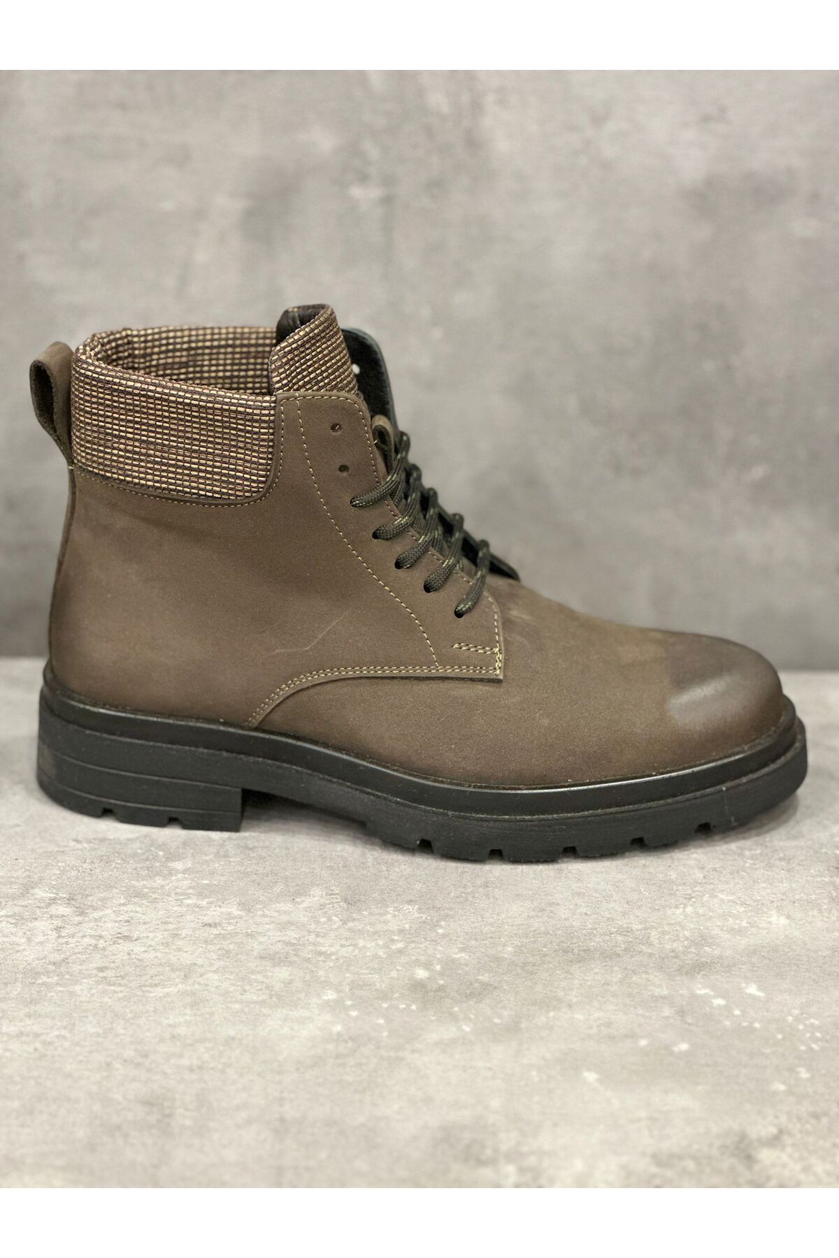 JAMES FRANCO-Ankle Boots - Khaki - Block 3