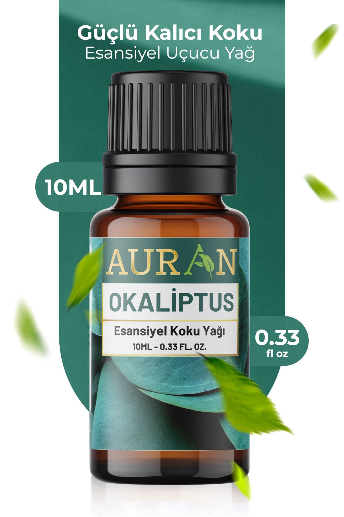 AURAN Okaliptus Esansiyel Uçucu Koku Yağı Difüzör Esansı Buhurdanlık Yağı Aromaterapi Yağı 10ml