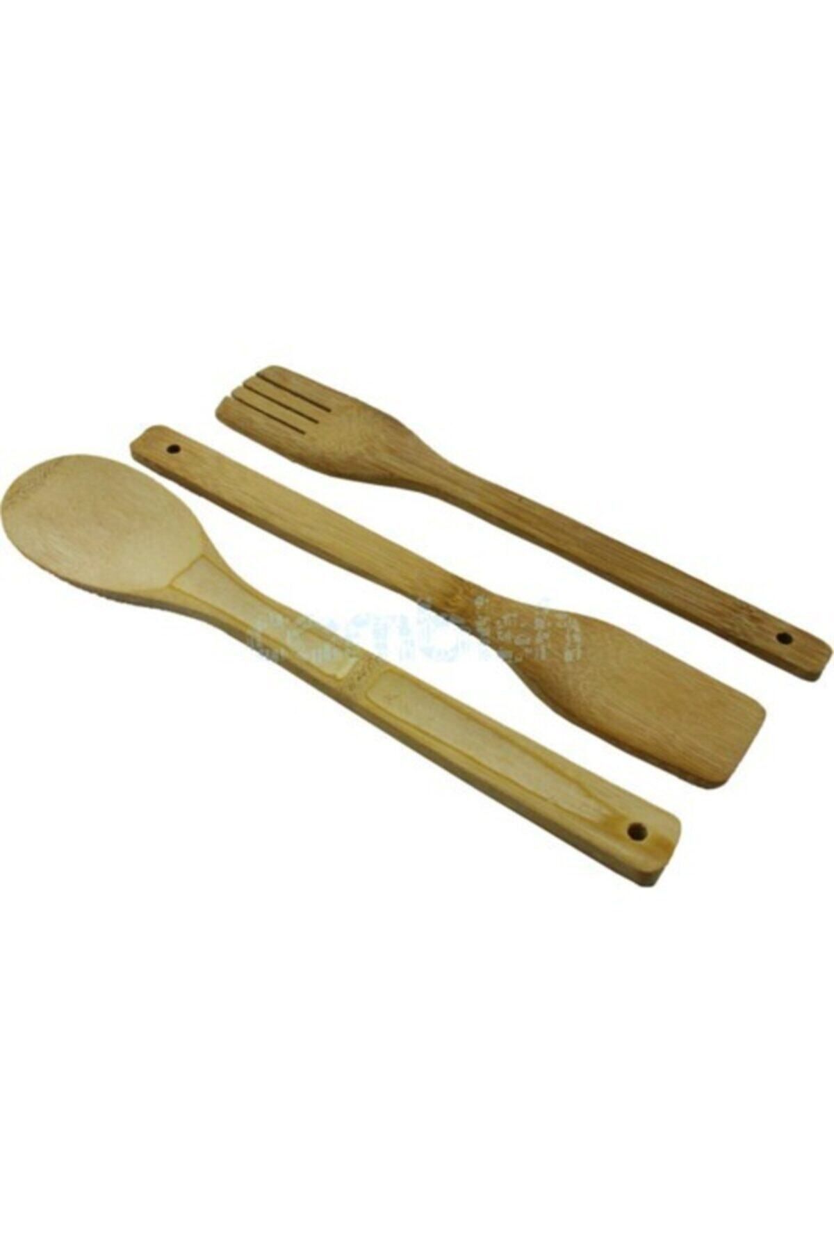 REAL-Set of 3 Bamboo Serving Spoons 3