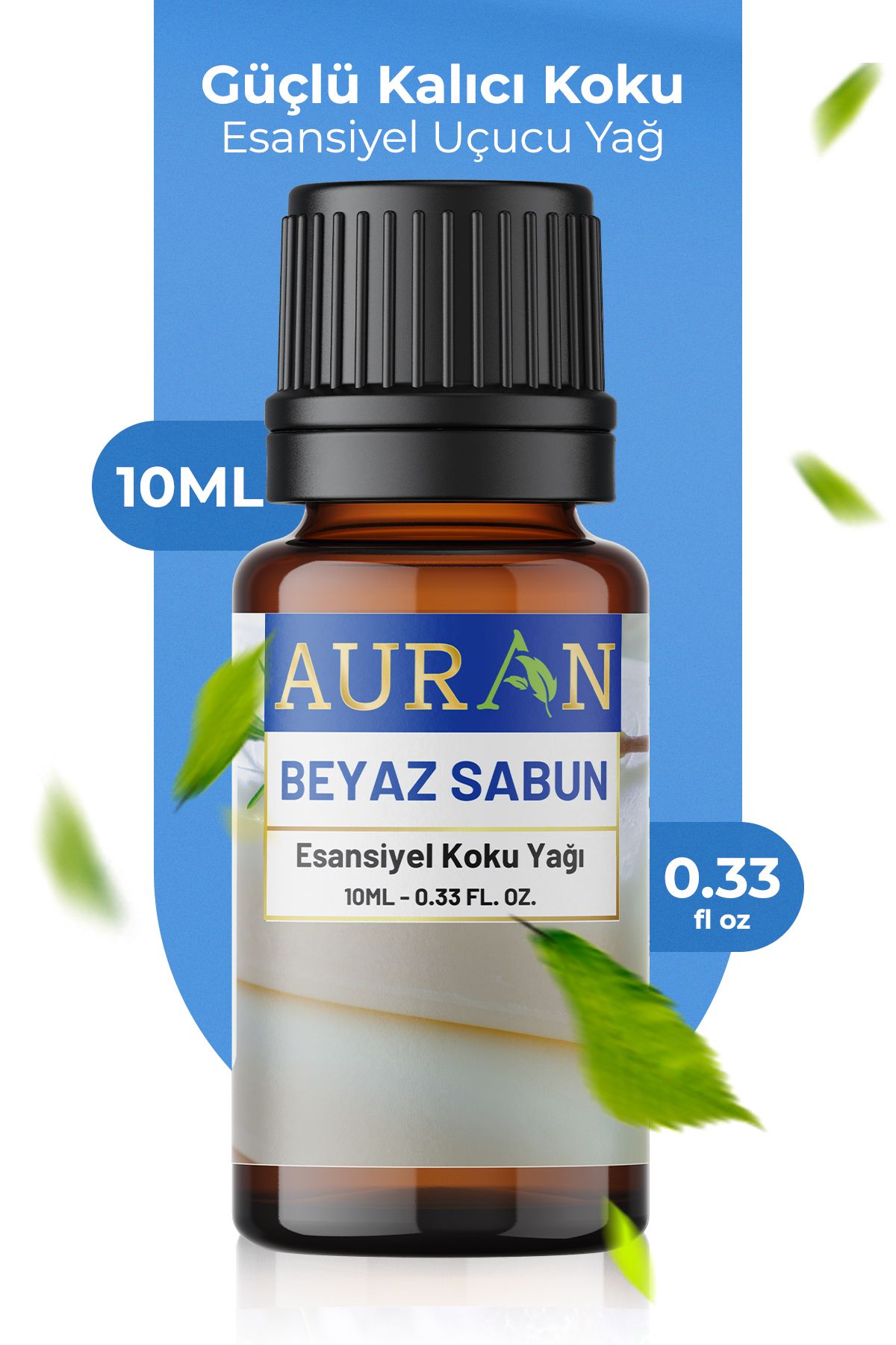 AURAN Beyaz Sabun Esansiyel Uçucu Koku Yağı Difüzör Esansı Buhurdanlık Yağı Aromaterapi Yağı 10ml