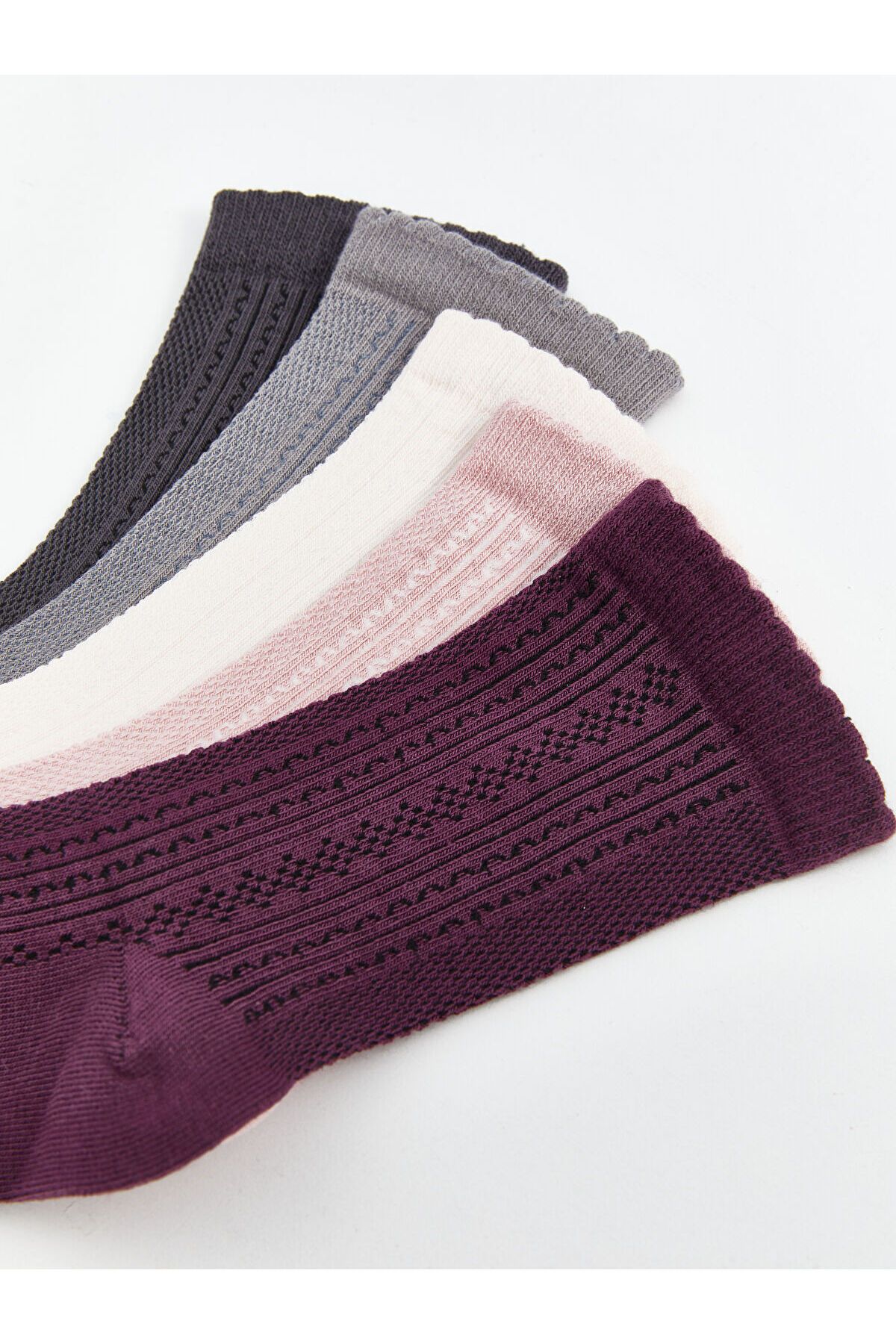 LC Waikiki-Lcwk selbstgemusterte Damensocken im 5er-Pack 3