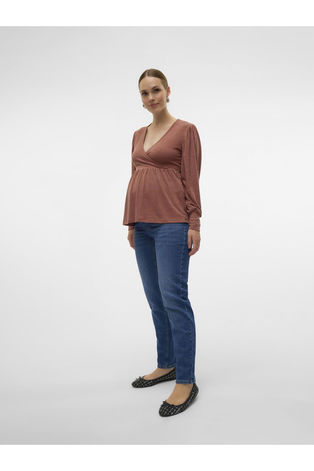 Vero Moda Maternity-Mom-Jeans mit hoher Taille 6