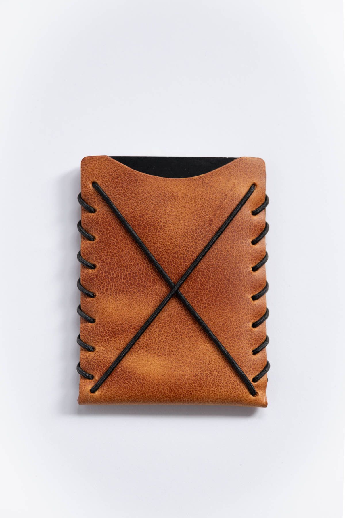 minimal X design-Minimal X V1 Card Holder - Camel - Real Leather & Handmade - Minimalist Design 7