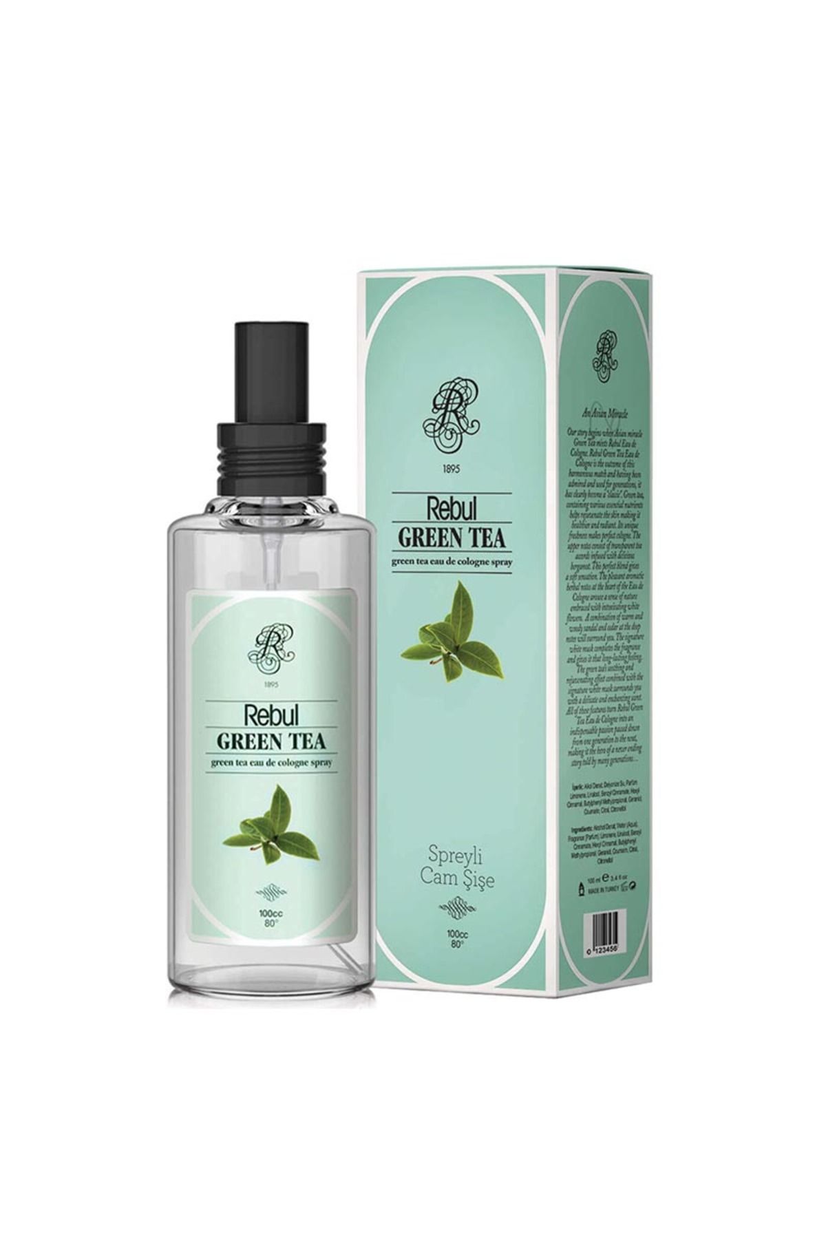 Rebul Green Tea 100 ml Spreyli Kolonya,greentea