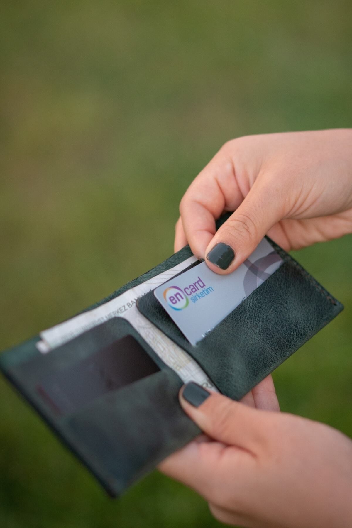 minimal X design-Unisex Ocean Green Minimal X Coin Purse 2