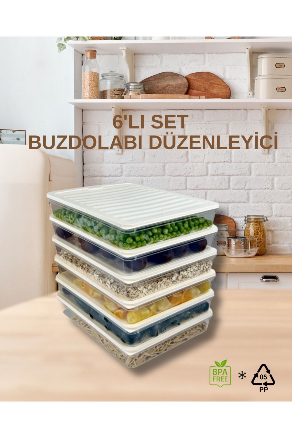 VİZYON-Refrigerator Organizer Microwave and Diffuse Convenient Storage Container Refrigerator Organizer 1