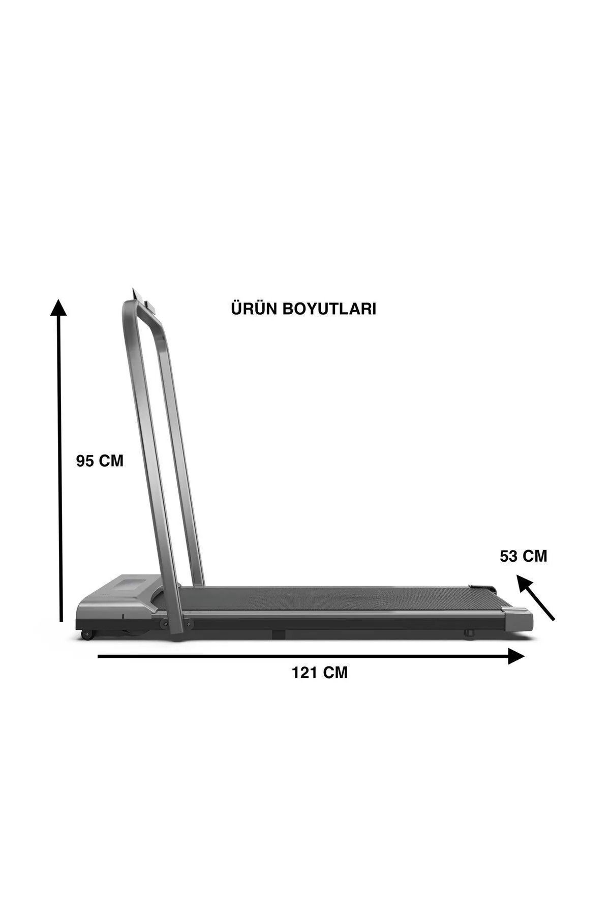 Rosecom Katlanabilir 7 Katmanlı Koşu Bandı 110 Kg Taşıma Kapasiteli Sessiz Portatif Yürüyüş Bandı