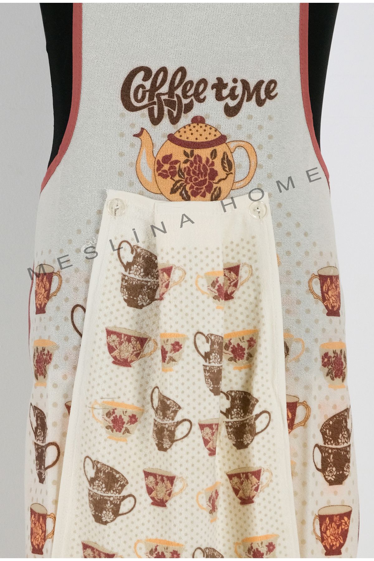 Meslina Home-Kitchen Apron with Towel |   Liquid Proof |   Printed Towel Apron 6