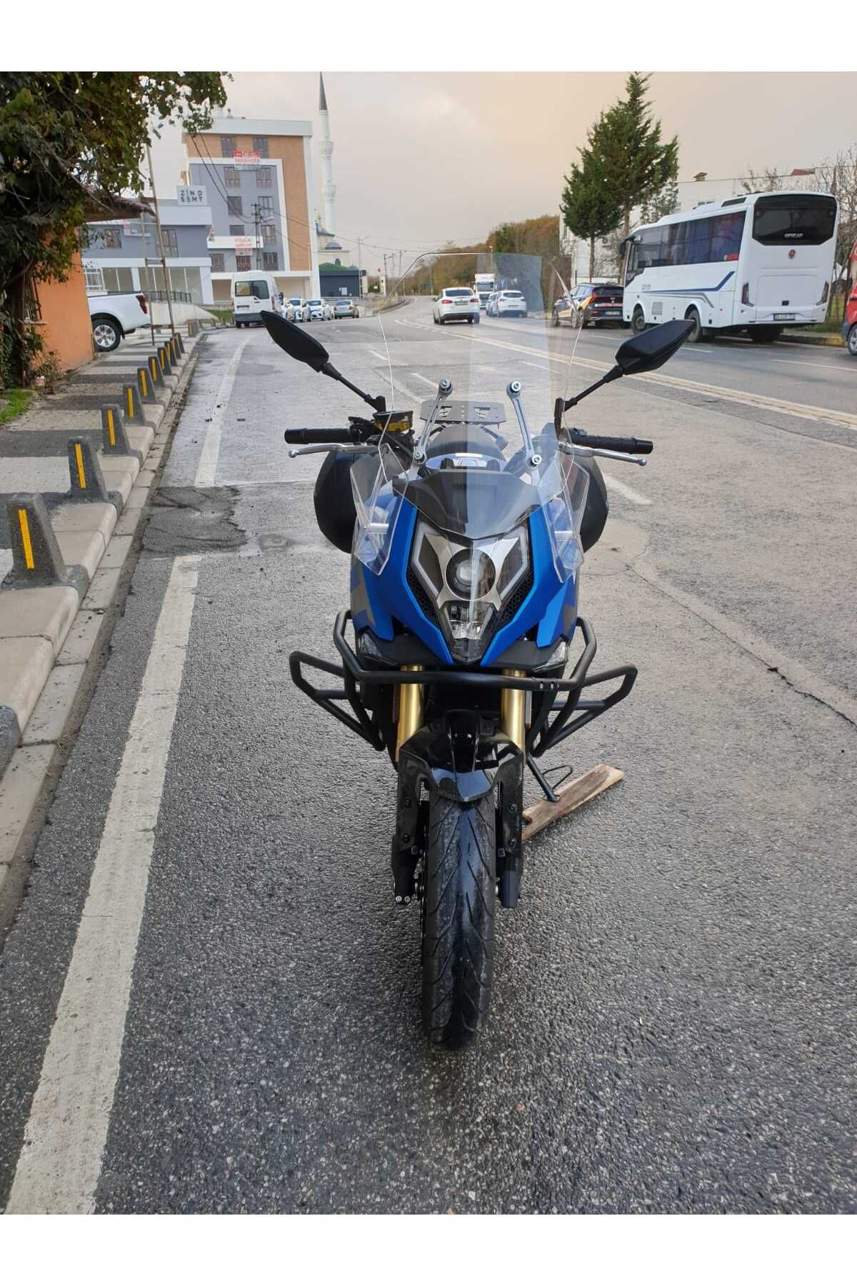 CF MOTO 650 MT Siperlik Ön Cam 2025 Model 56cm Şeffaf Renkli 4mm UZUN CAM