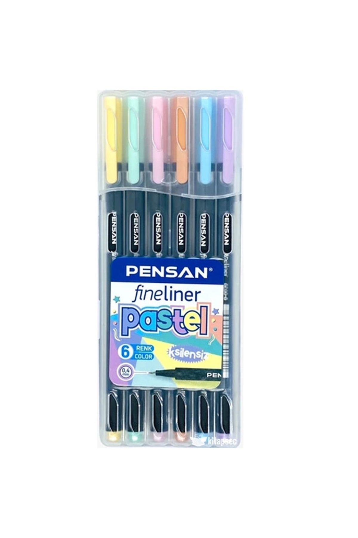 Pensan 6200 Fineliner 0.4 Mm Keçe Uçlu Kalem 6 Pastel Renk Set