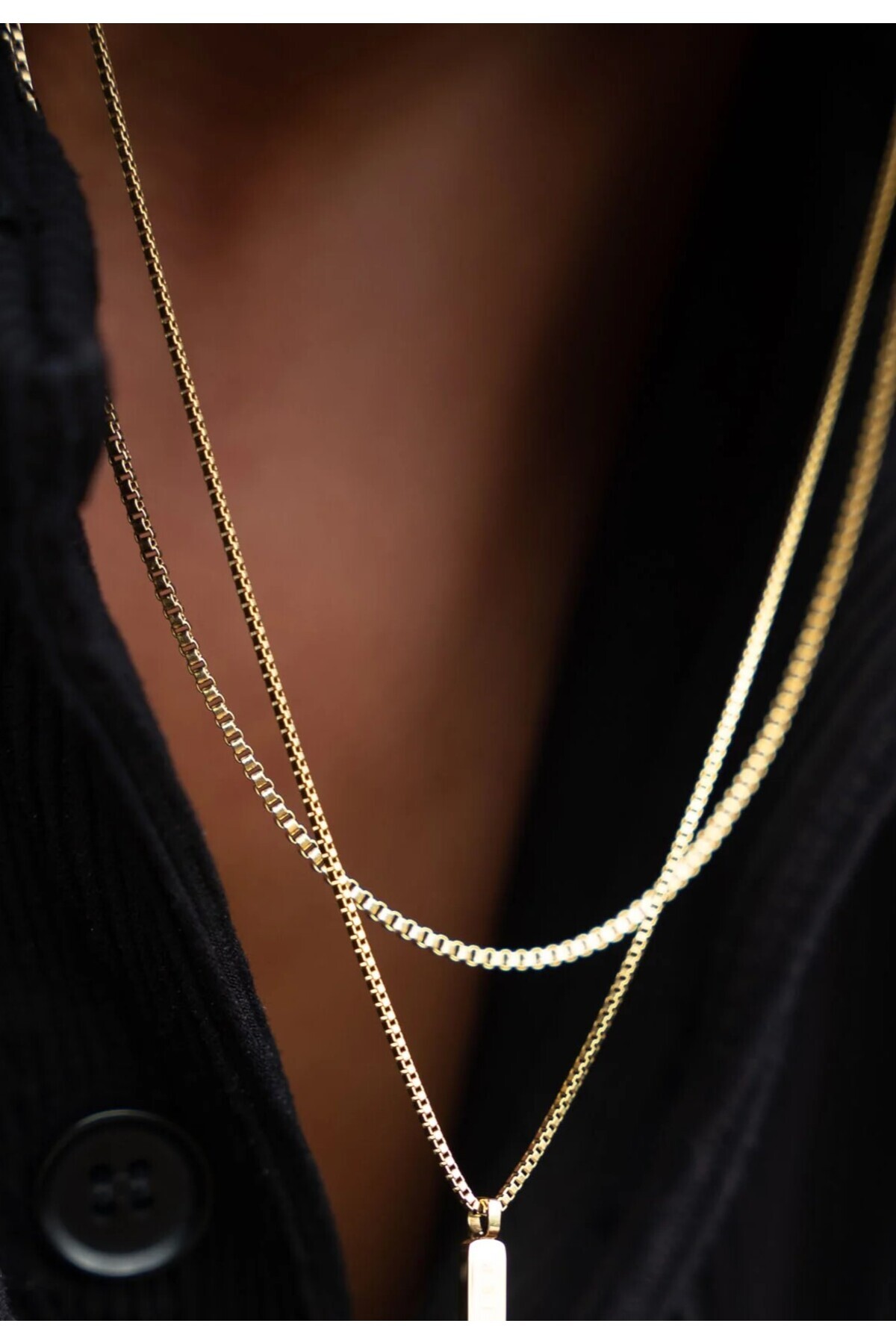 Ricco Jewellery 14 K Gold Kaplama 925 Ayar Gümüş Old Money Küp Zincir görsel 5