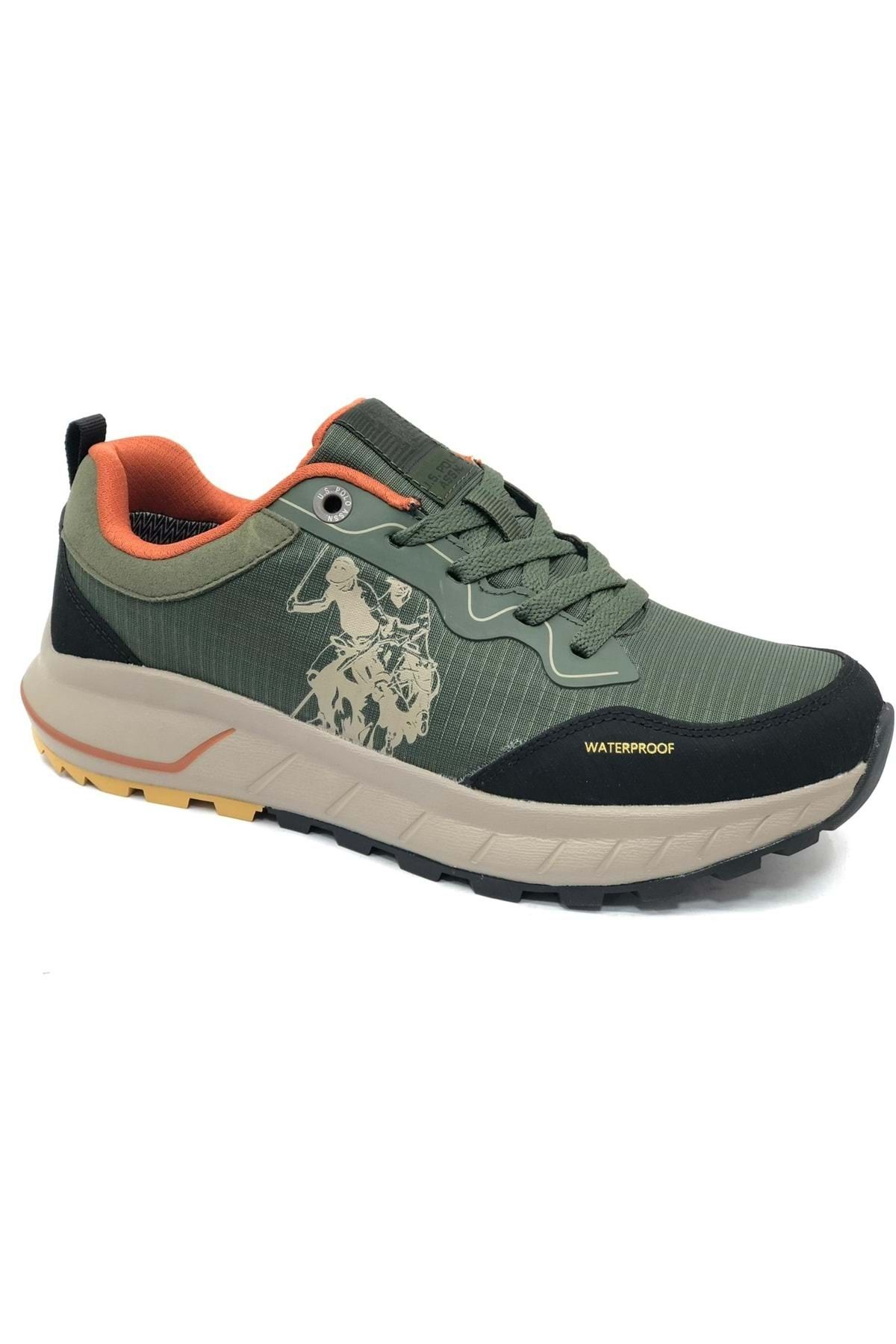 BASE. کفش ورزشی مردانه ضد آب در فضای باز Polo Assn Elias KHAKI U.S. Polo Assn.