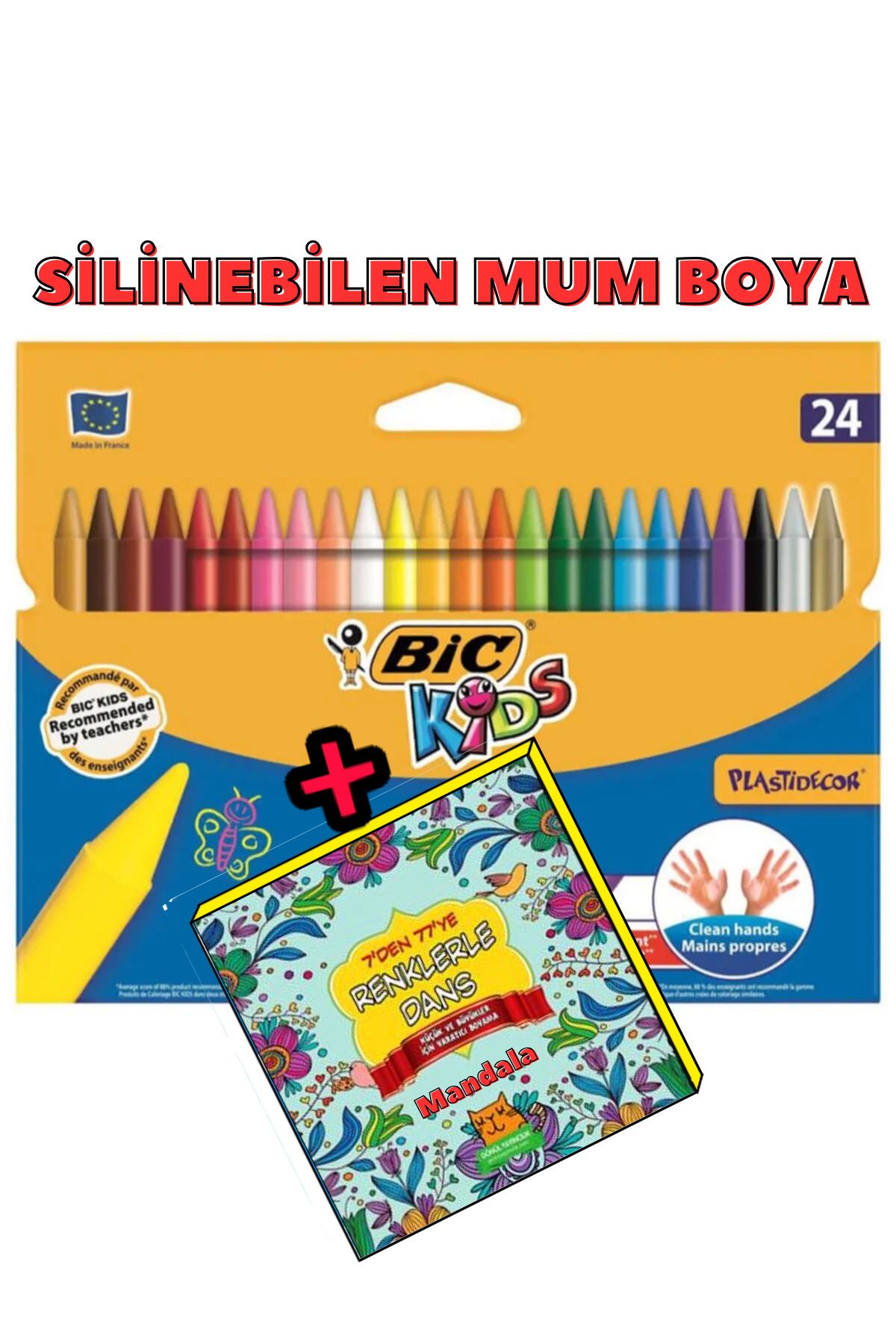 Bic Silinebilir Mum Boya 24'lü Kutu 829772