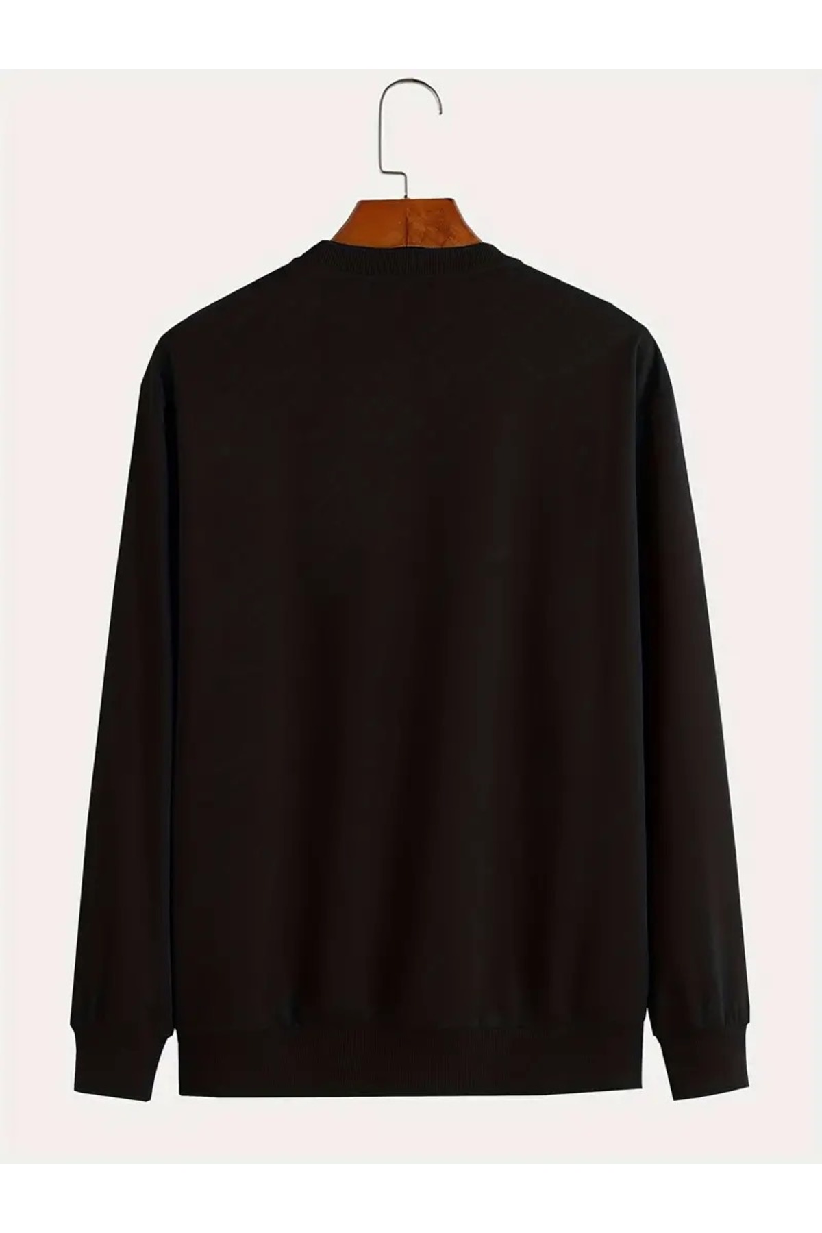 Genel Markalar ERKEK WHATEVER Baskılı Bisiklet Yaka Sweatshirt görsel 3