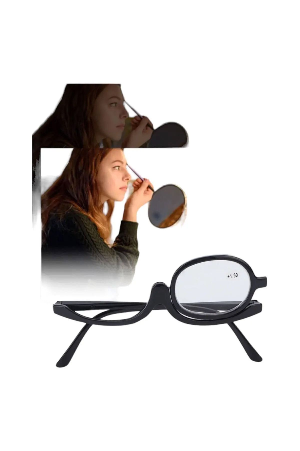 Nida-Rotatable Magnifying Glasses Makeup + Reading Glasses + 3.00 1