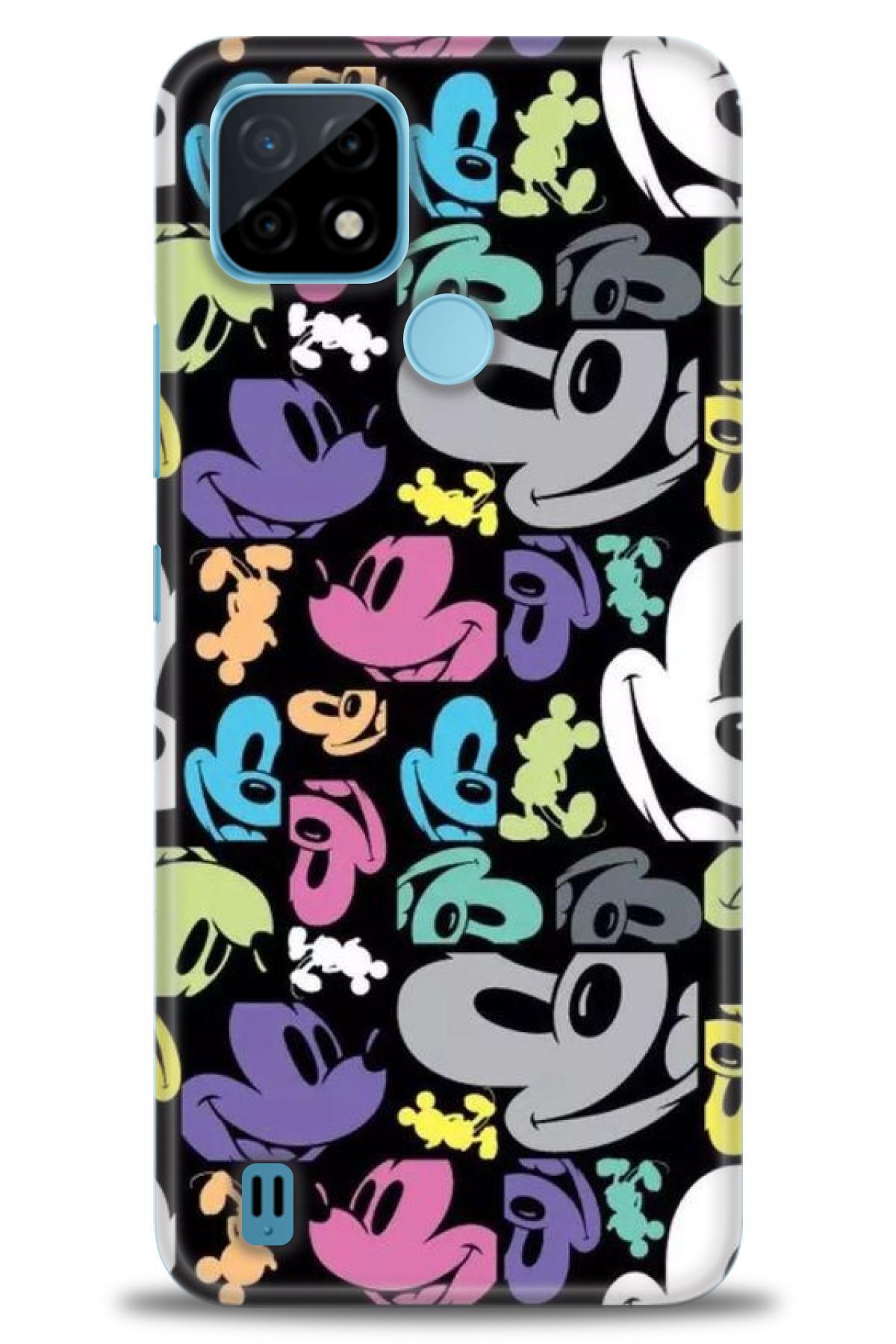 MRCİLETİSİM-Infinix Hot 10t Case Hd Printed Case - Colorful Mouse 1