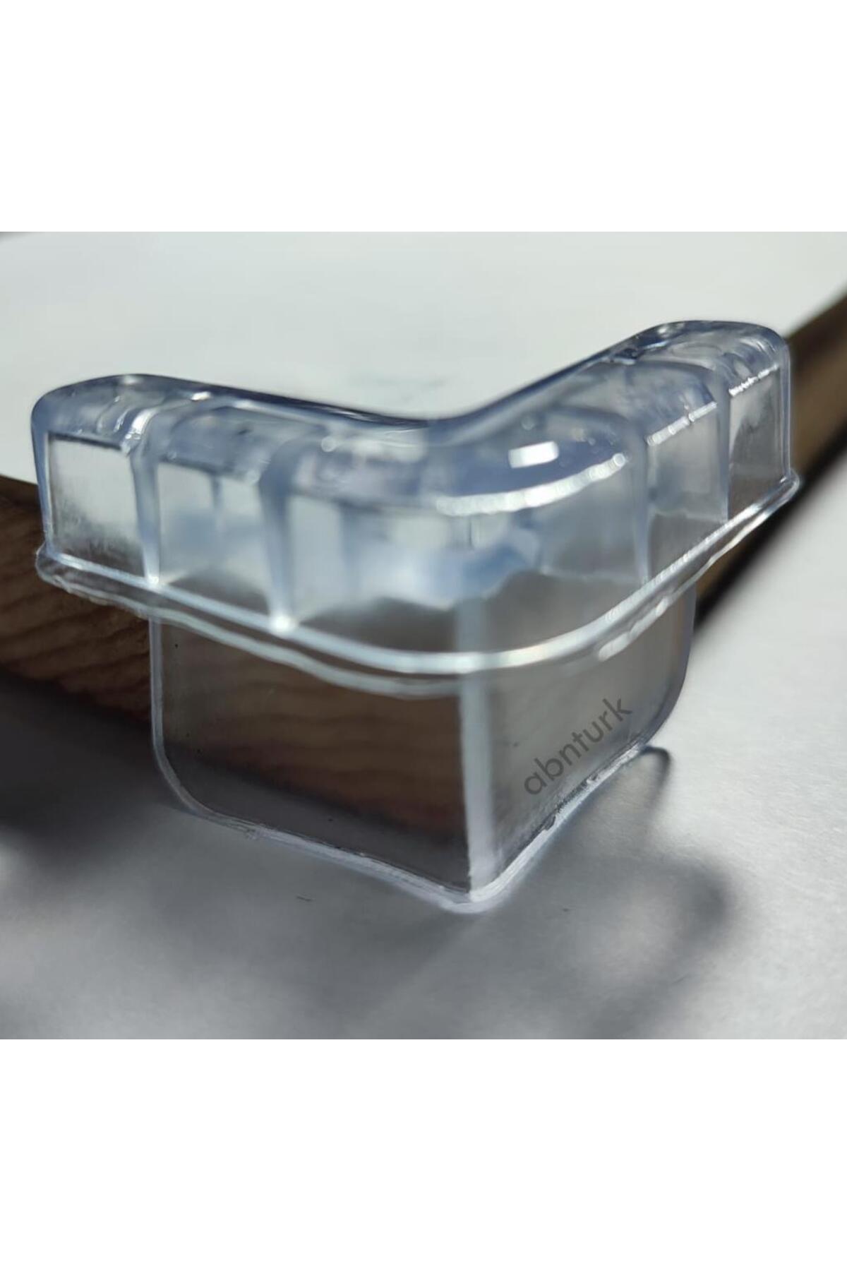 abnturk 4 Adet Uzun Etekli Odacıklı Slikon Köşe Koruyucu Çocuk Güvenliği 3M Yapıştırıcılı Özel Geniş Kenarlı fotoğrafı 2 (önizleme)