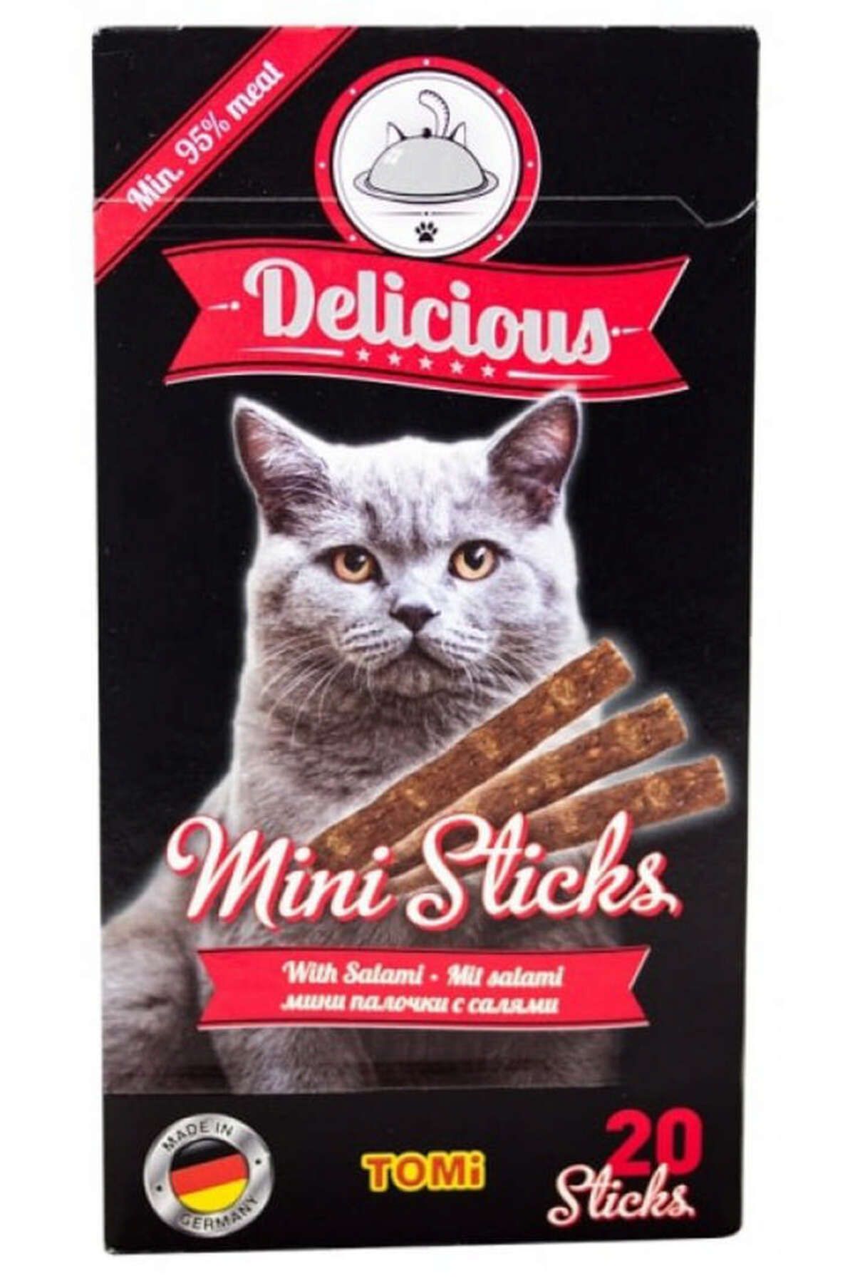 Tomi Kedi Mini Stick Salamlı 20x2gr 40gr 673143