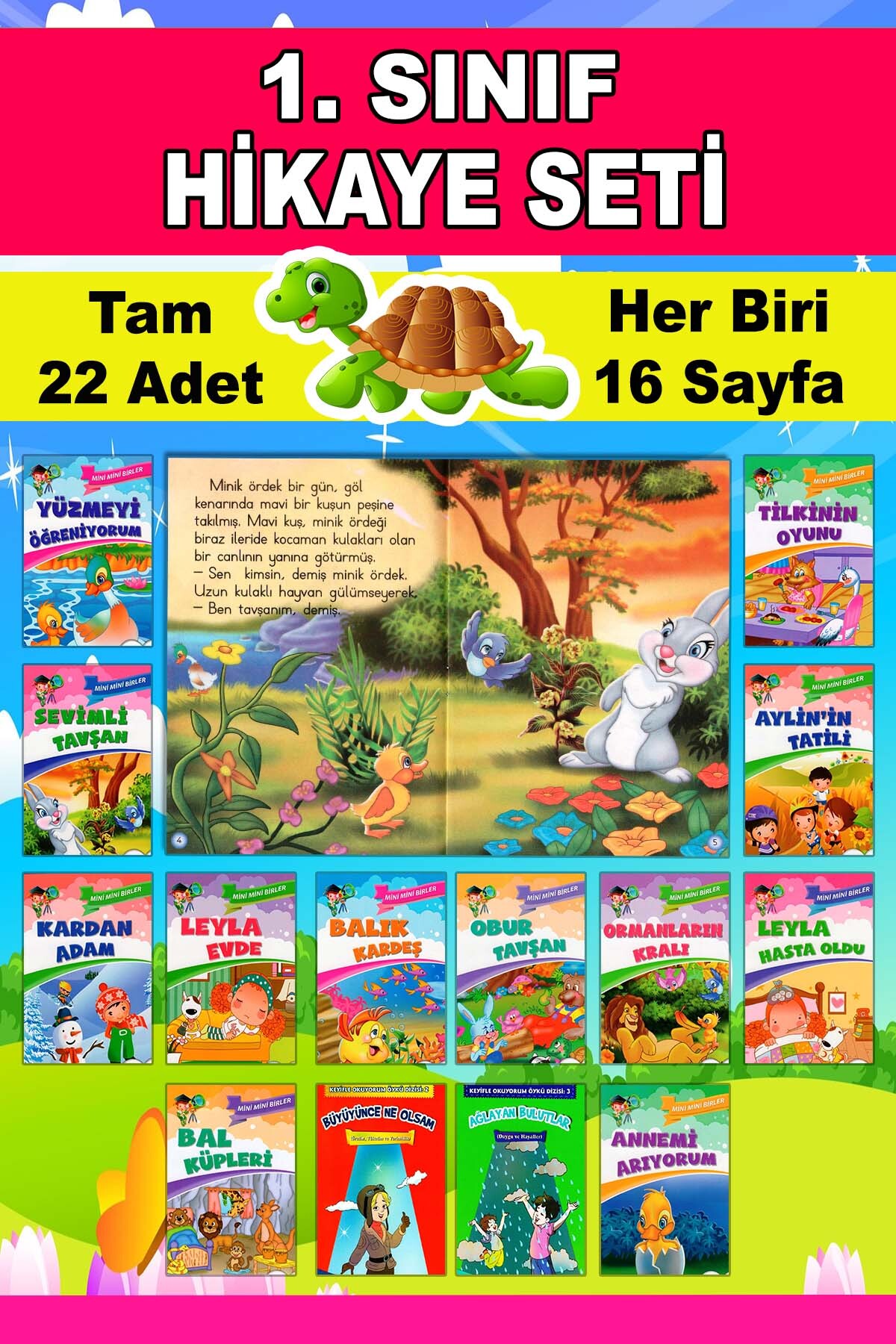mucit dino 1. Sınıflar Için Tavsiyeli Mini Mini Birler Ilk Okuma Hikaye Seti (22 ADET) fotoğrafı 2 (önizleme)