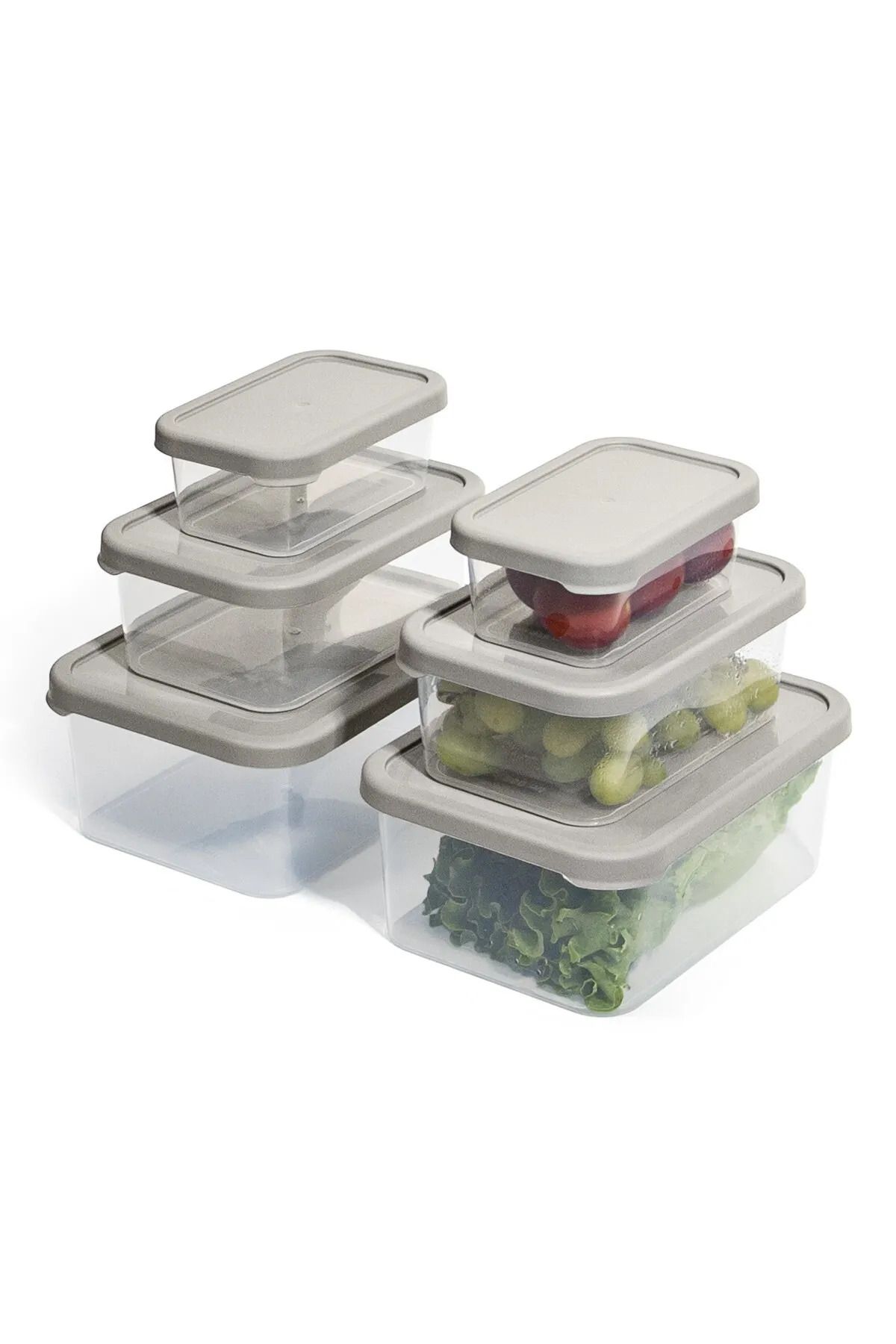SAVLAR-Set of 3 Breakfast - Microwave and Freezer Compatible Storage Containers 1X375Ml 1X900Ml 1X1700Ml 3