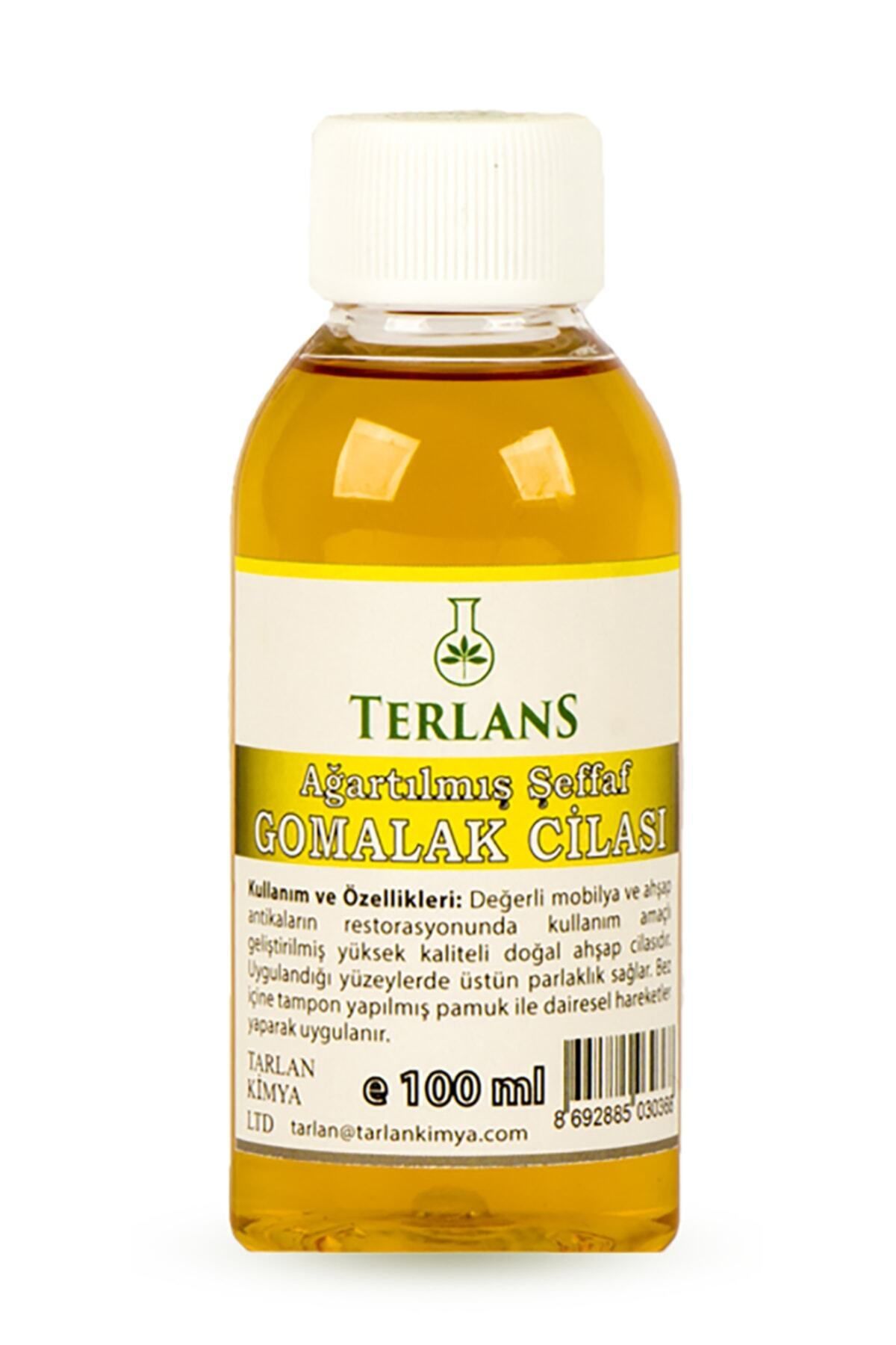 Terlans Ağartılmış Şeffaf Gomalak Cilası 100 ml Shellac Bleached