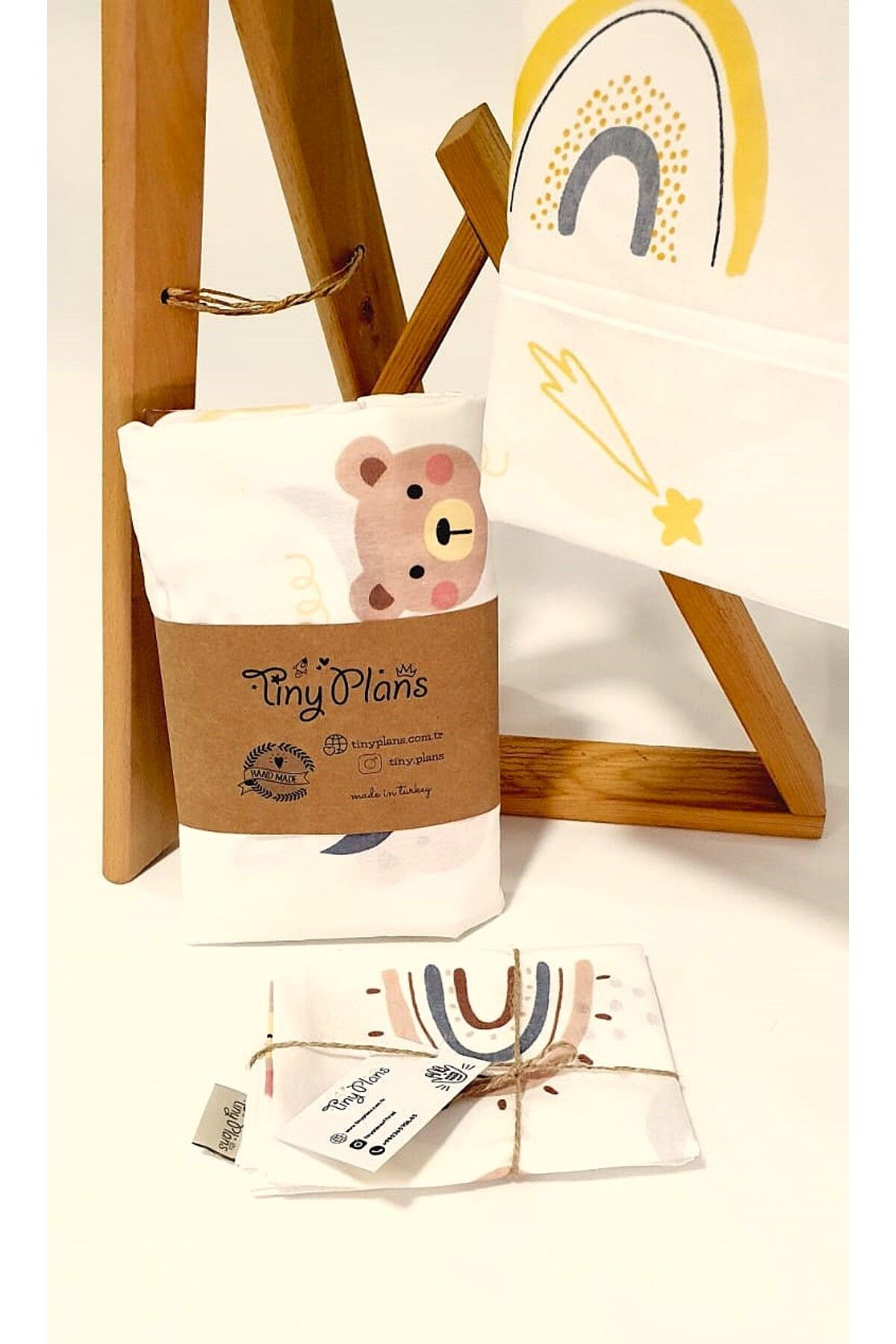 tiny plans-Single Elastic Sheet-Pillowcase Set 4