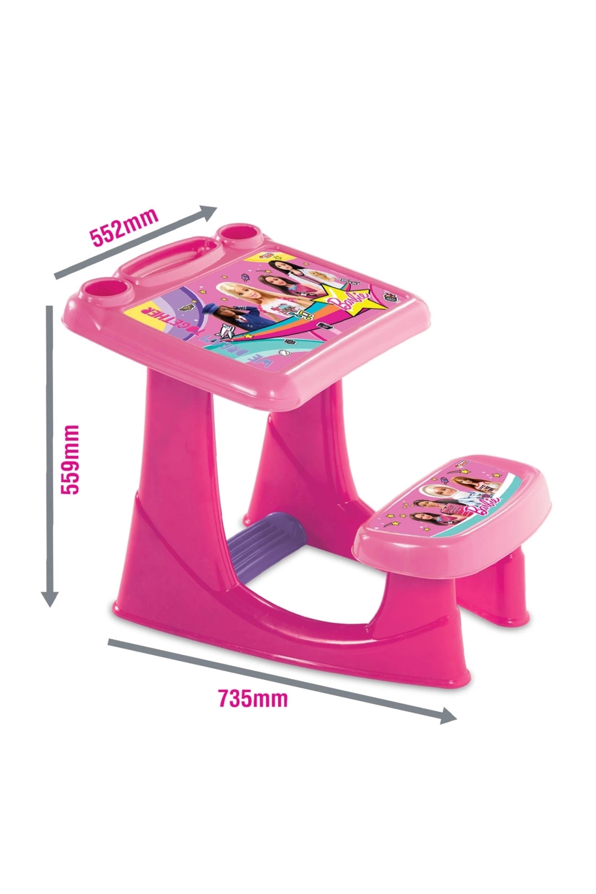 Barbie Çocuk Ders Çalışma Masası Hd630 fotoğrafı 3 (önizleme)