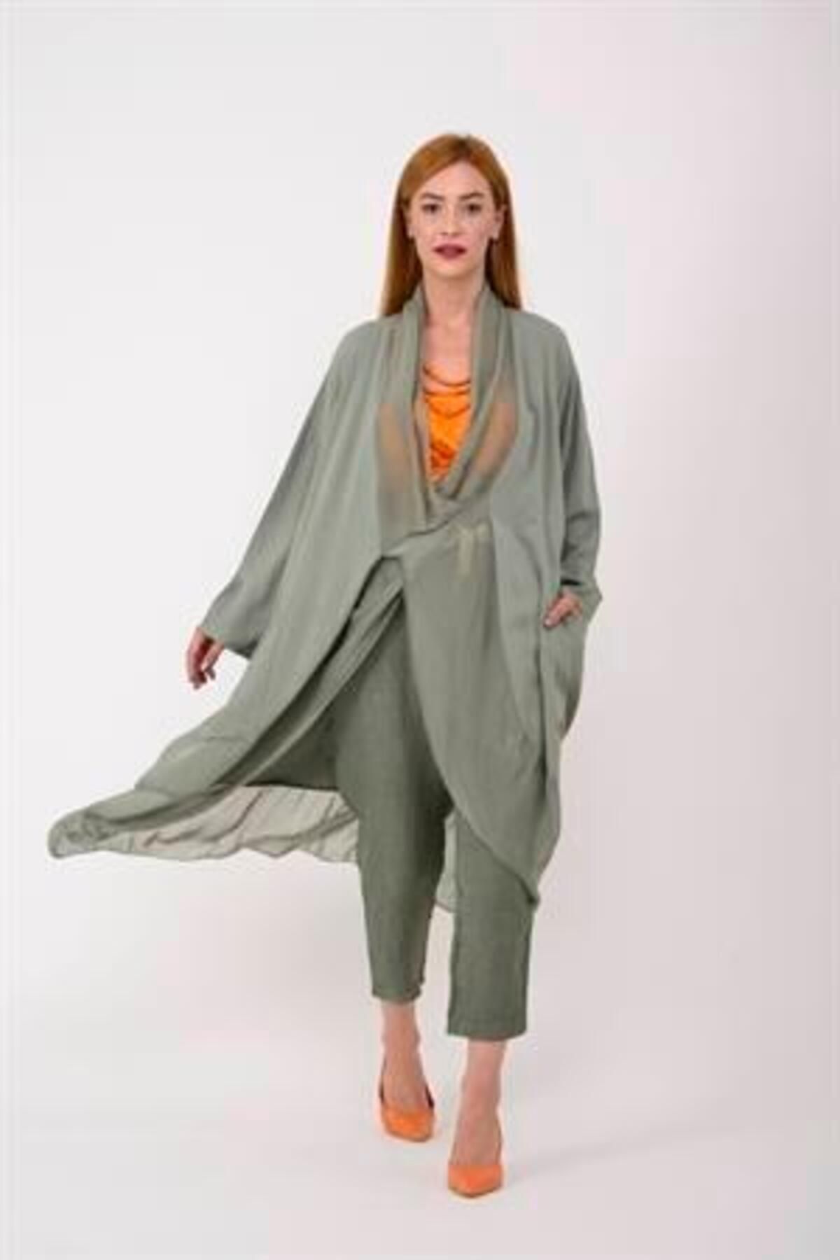 Bohem Stil-Caftan și bluză oversize cu detalii din mătase italiană 3