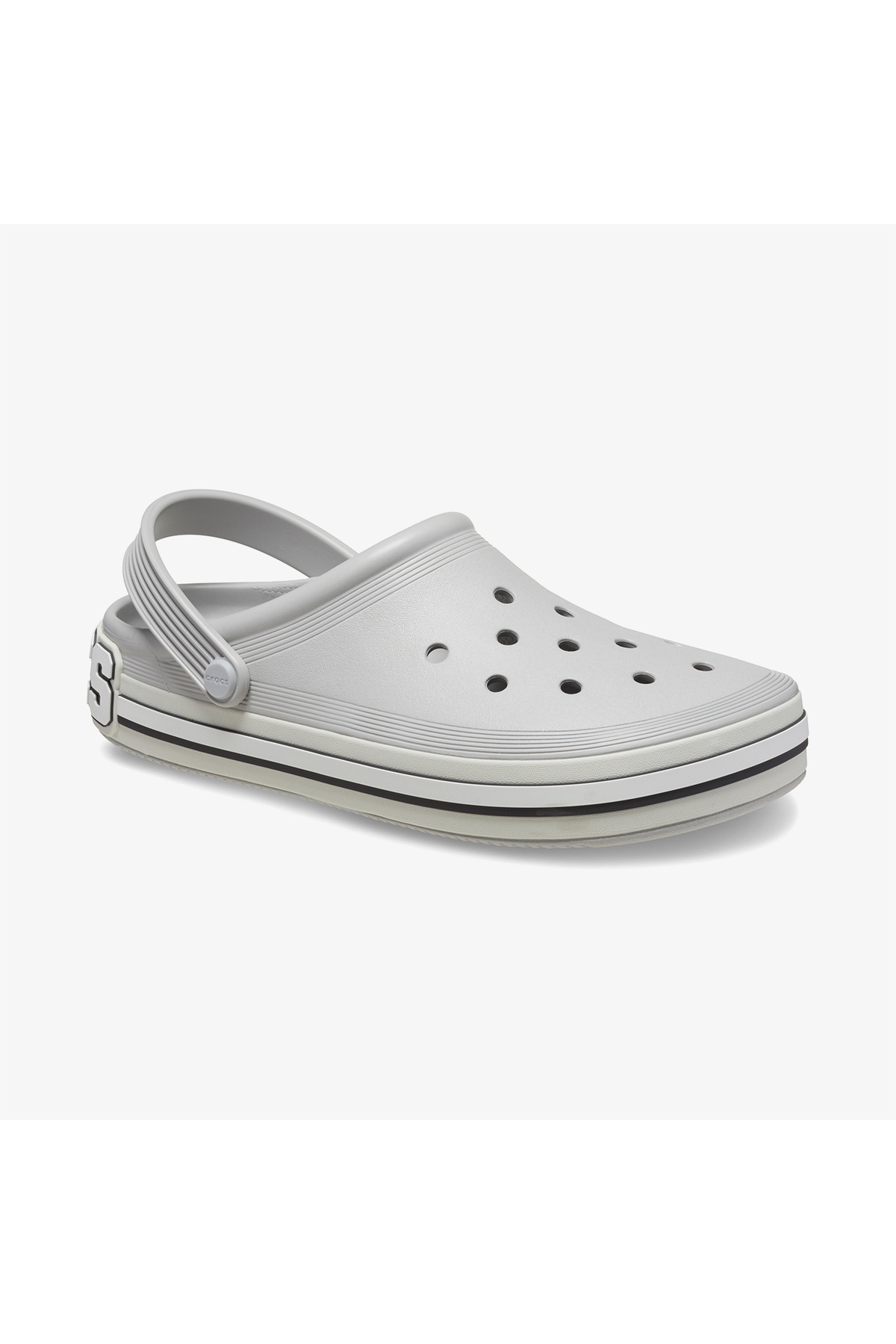 Crocs-Offcourt Logo Clog Unisex Gray Slippers 7
