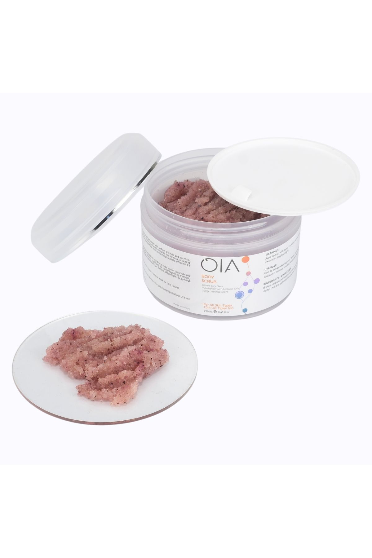 OIA For More Body Scrub Mineral & Vitaminlerle Zenginleştirilmiş Vücut Peelingi Arındırıcı Besleyici Nemlendirici