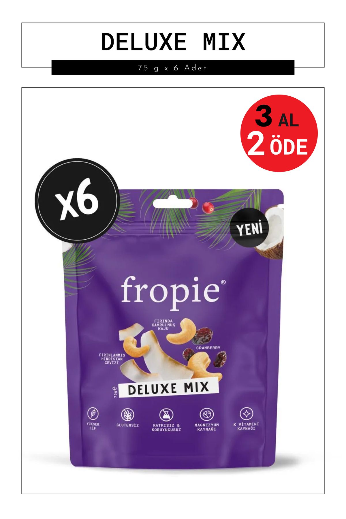 FROPİE Deluxe Mix - 75 g x 6 Adet