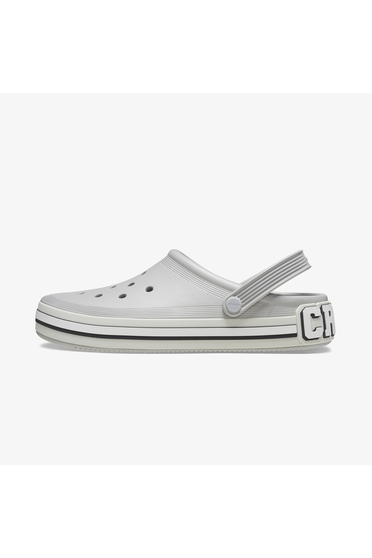Crocs-Offcourt Logo Clog Unisex Gray Slippers 4